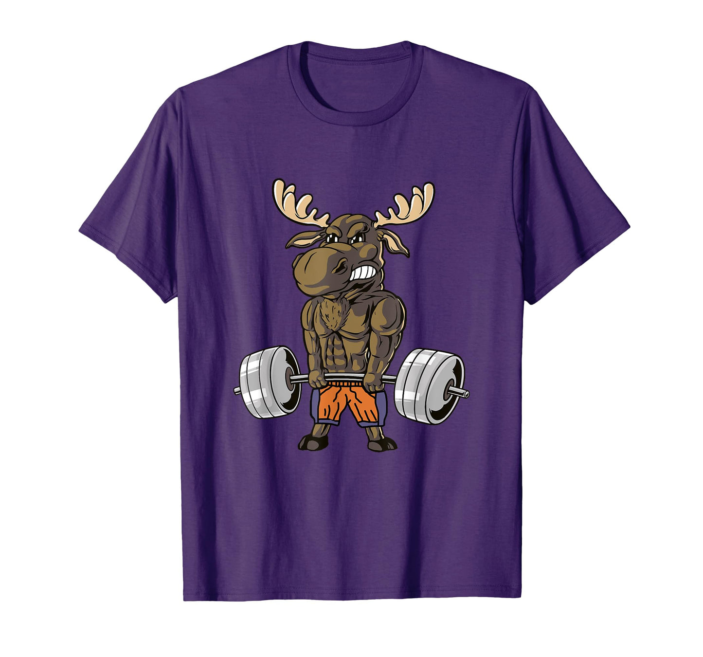 Funny Deadlift Moose Weightlifting Gym Humor T-Shirt