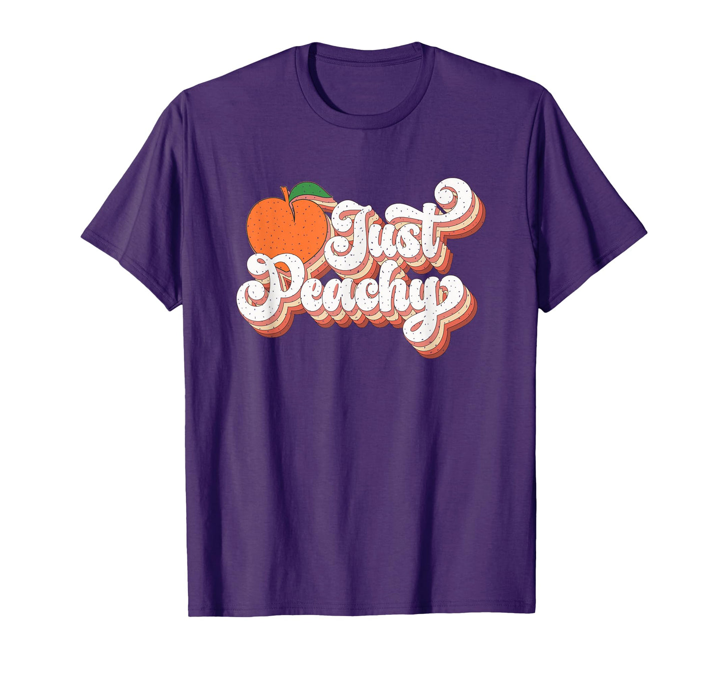 Just Peachy Retro Style Graphic T-Shirt