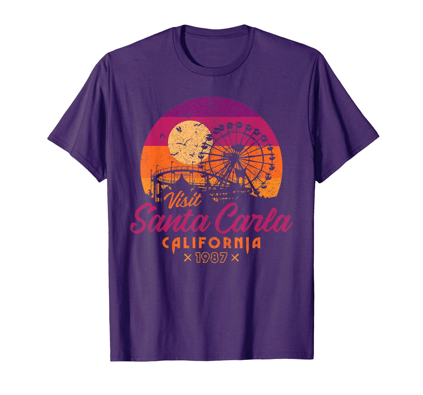 Vintage Visit Santa Carla 1987 California Retro Nostalgia T-Shirt