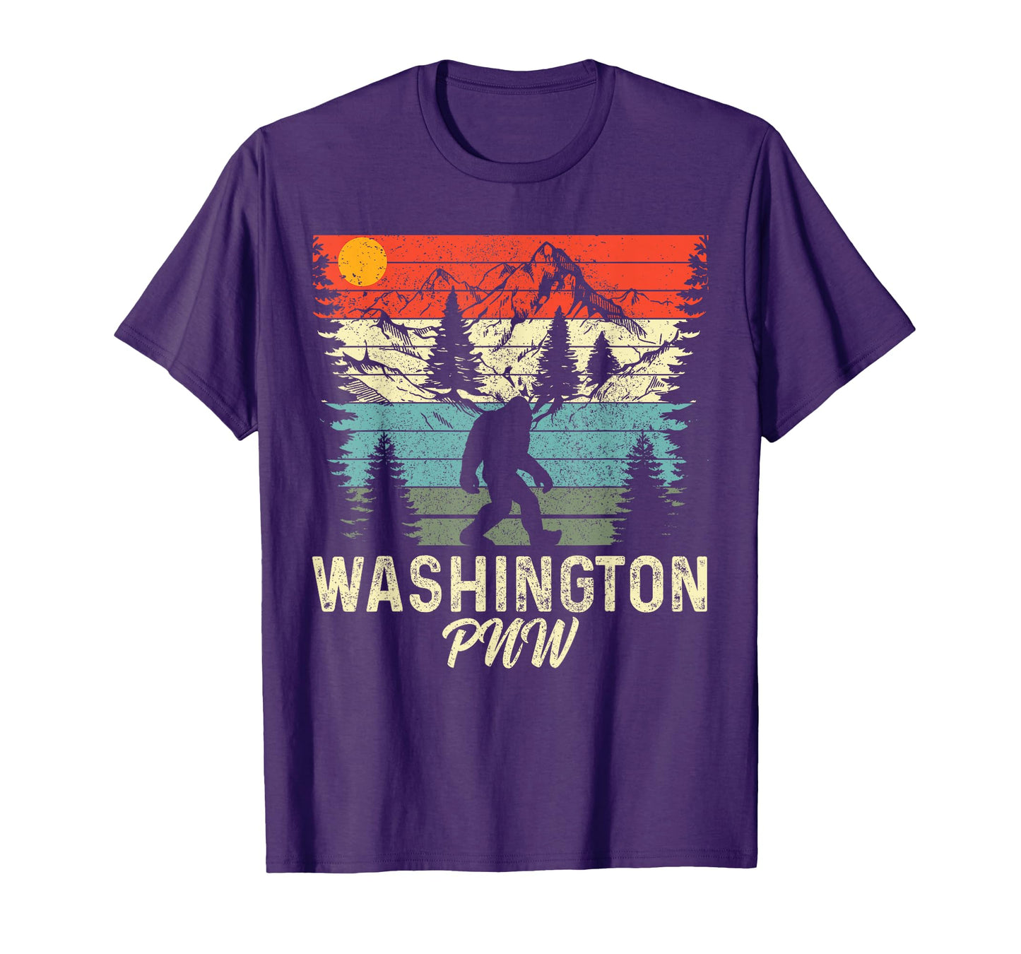 Washington PNW Bigfoot Vintage Pacific Northwest T-Shirt