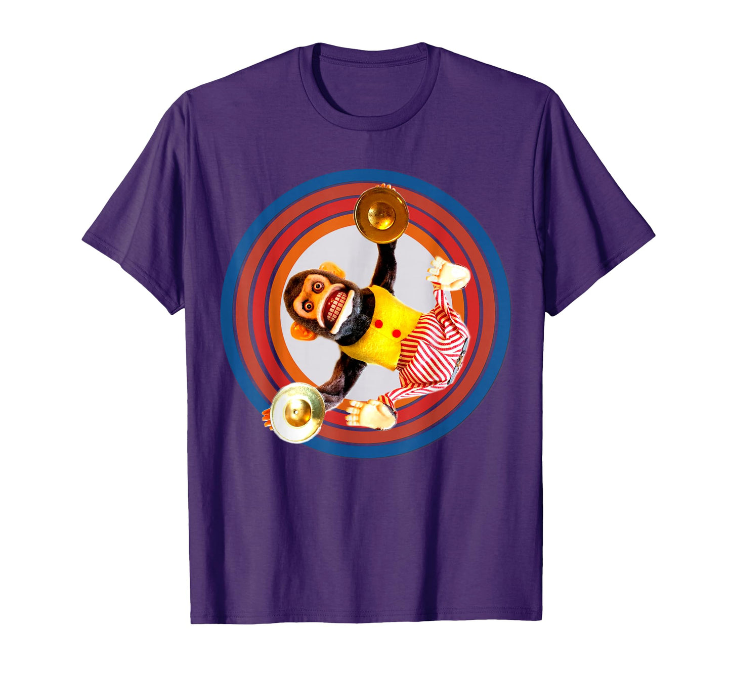 Cymbal Chimp Toy, Jolly Monkey With Cymbals Vintage Retro T-Shirt