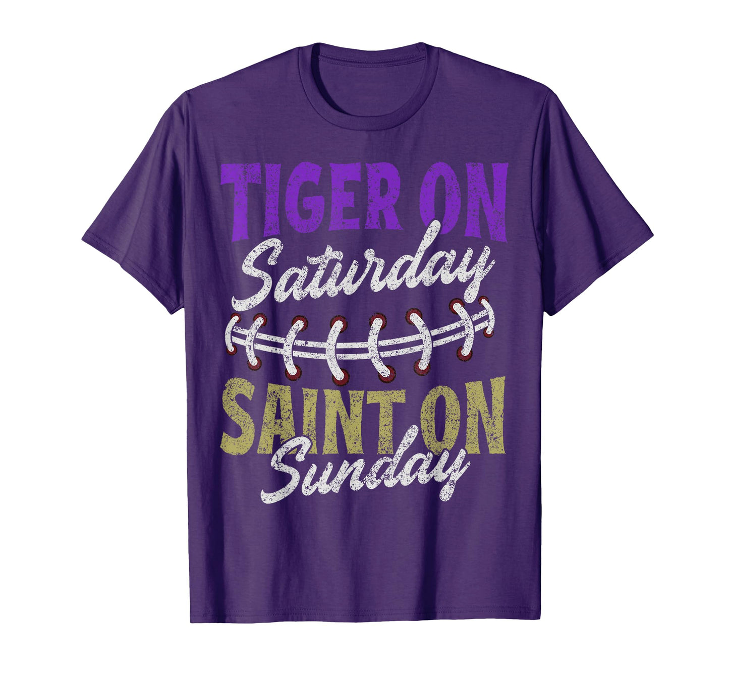 Tiger on Saturday Saint on Sunday Vintage T-Shirt