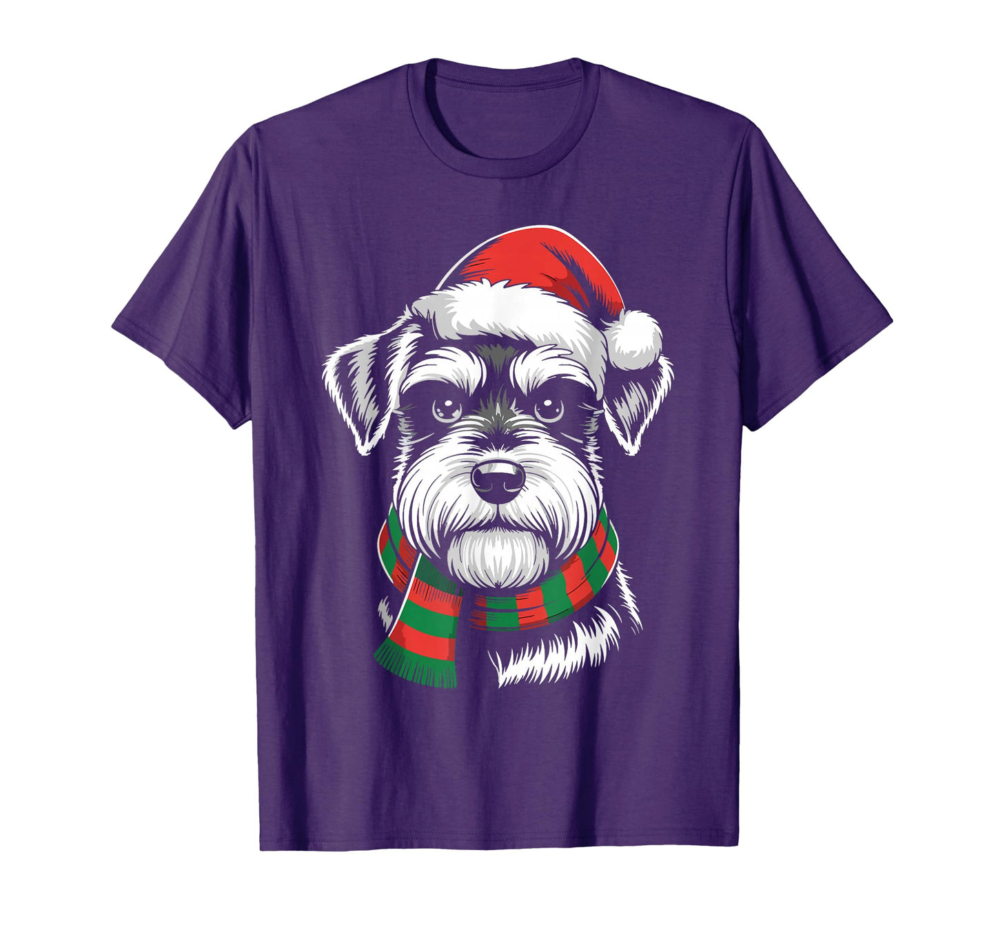 Cockapoo Dog Xmas Santa Hat Scarf Christmas Costume T-Shirt