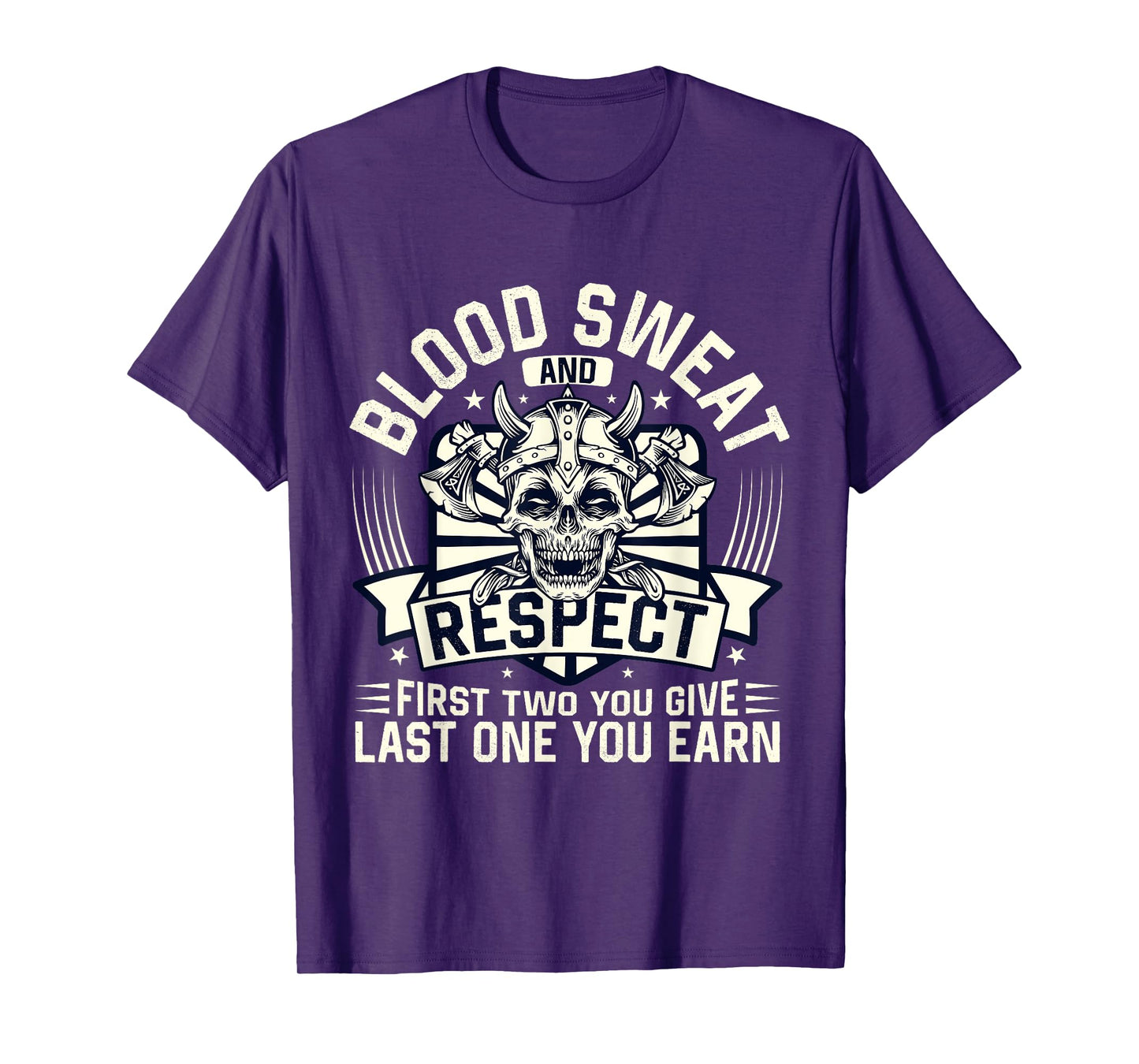 Blood Sweat Respect Powerlifting Fitness Gym Weightlifting T-Shirt