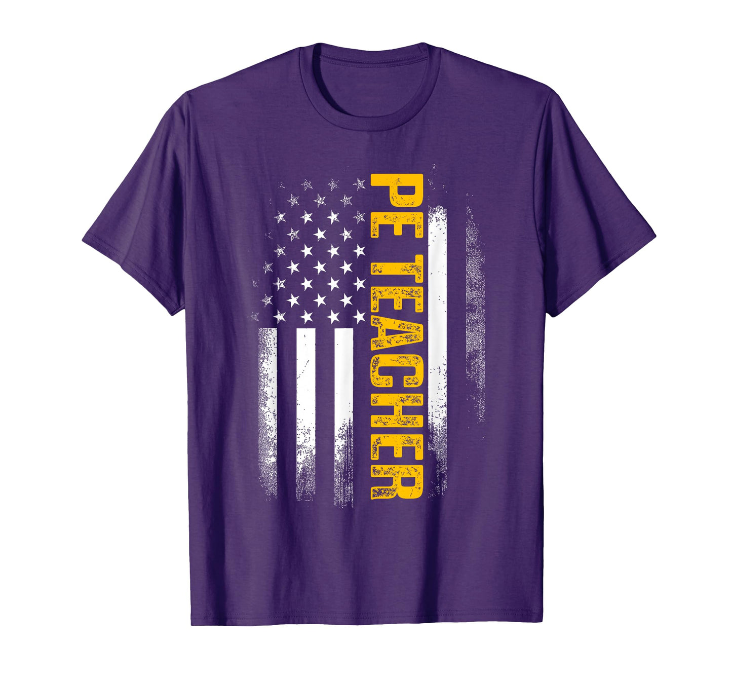 PE Physical Education Teacher Flag Gifts Men Women T-Shirt