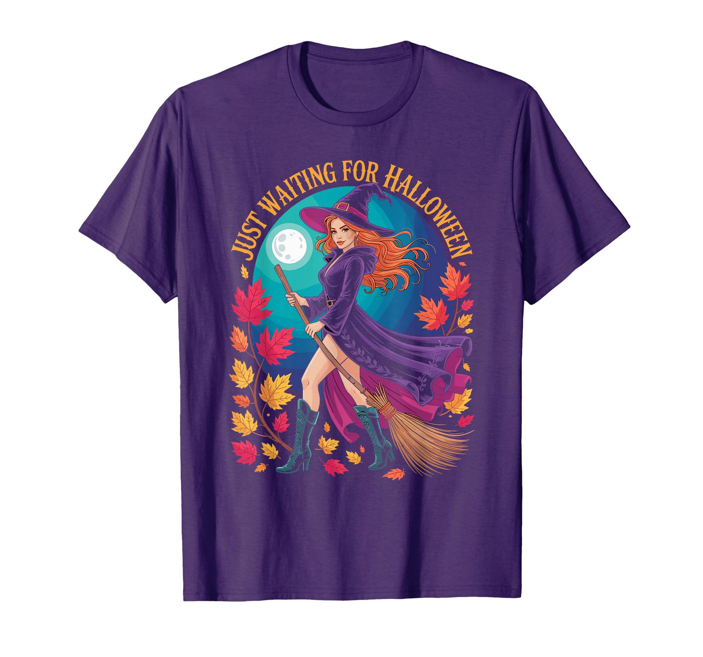 Just Waiting for Halloween Costume Summerween Witch Costume T-Shirt