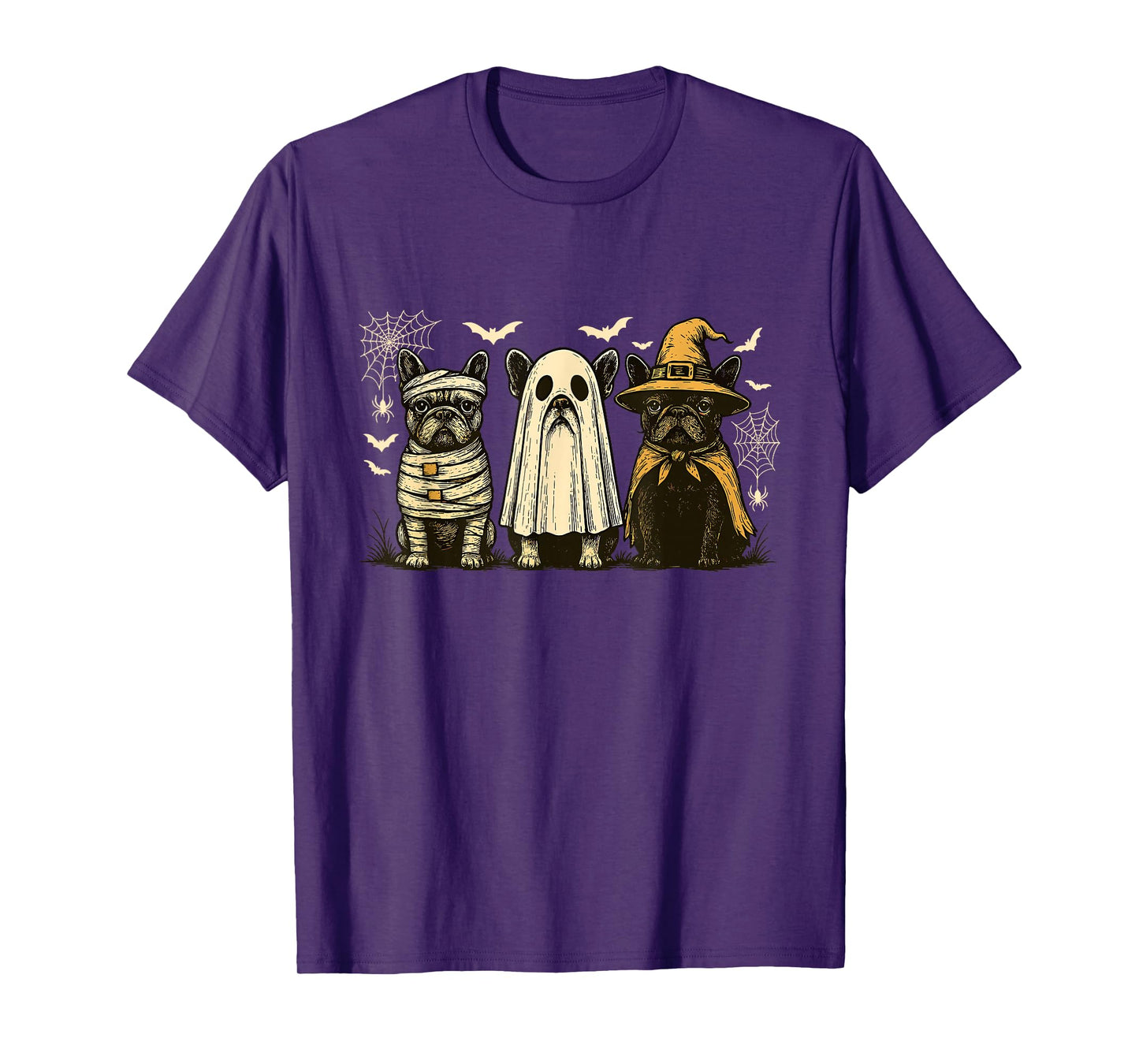 Mummy French Bulldog Halloween French Bulldog Witch Dog Mom T-Shirt