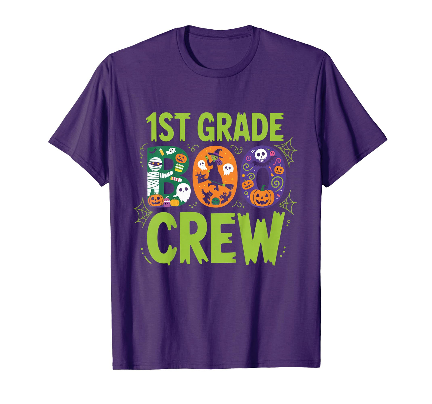 1st Grade Boo Crew Halloween Outfit for School Teachers Kids T-Shirt