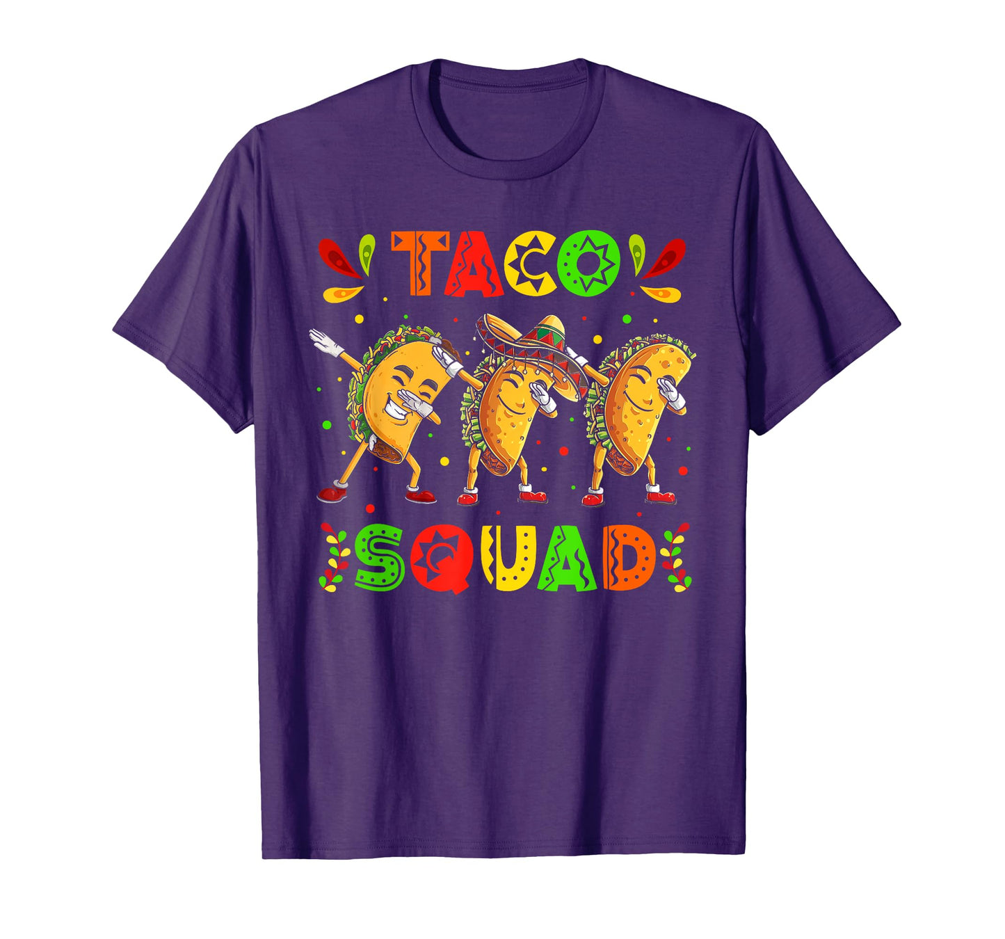Funny Taco Squad Cute Mexican Food Lover Cinco De Mayo Party T-Shirt
