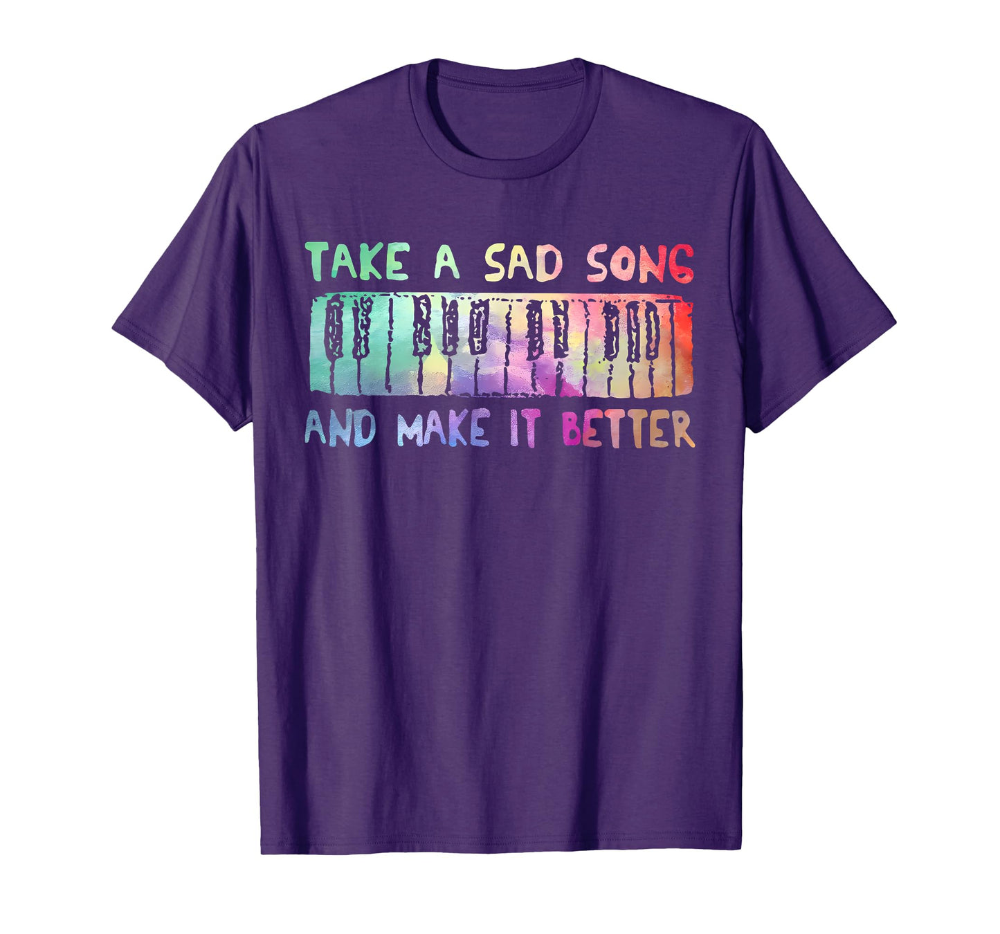 Take A Sad Song and Vintage Make It Better Tie Dye Music T-Shirt
