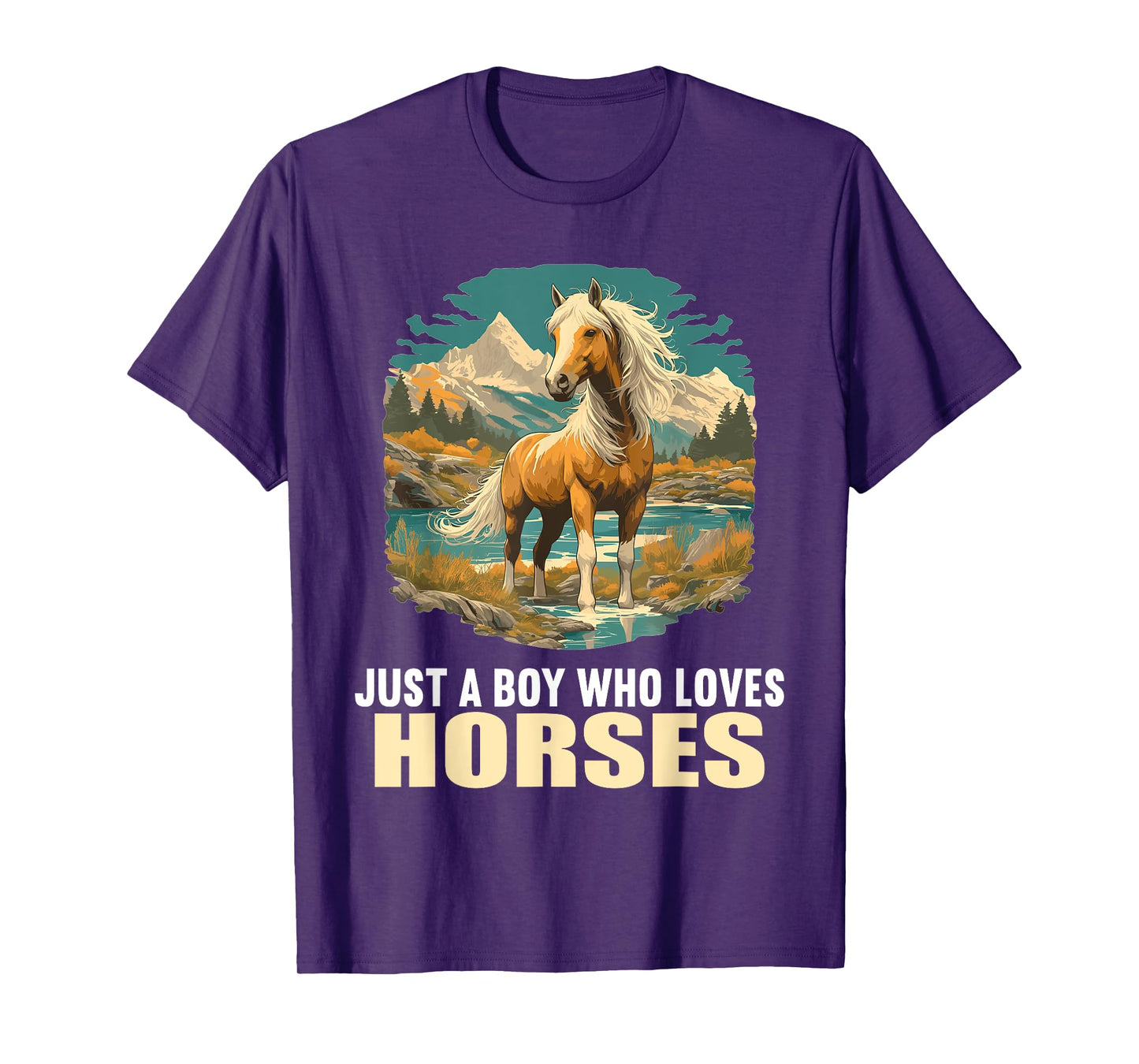 Just a Boy who loves Horses. Horses Horse T-Shirt