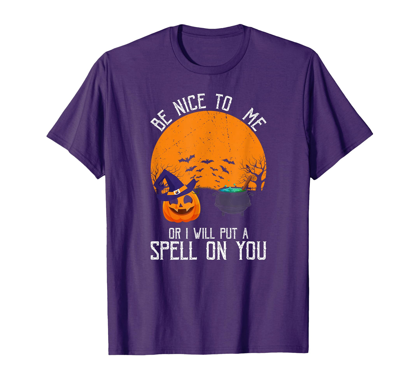 Treat Me Well or Face The Spell Halloween Humor T-Shirt