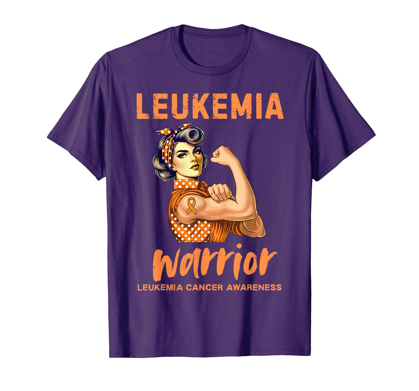 Leukemia Warrior Vintage Leukemia Awareness T-Shirt