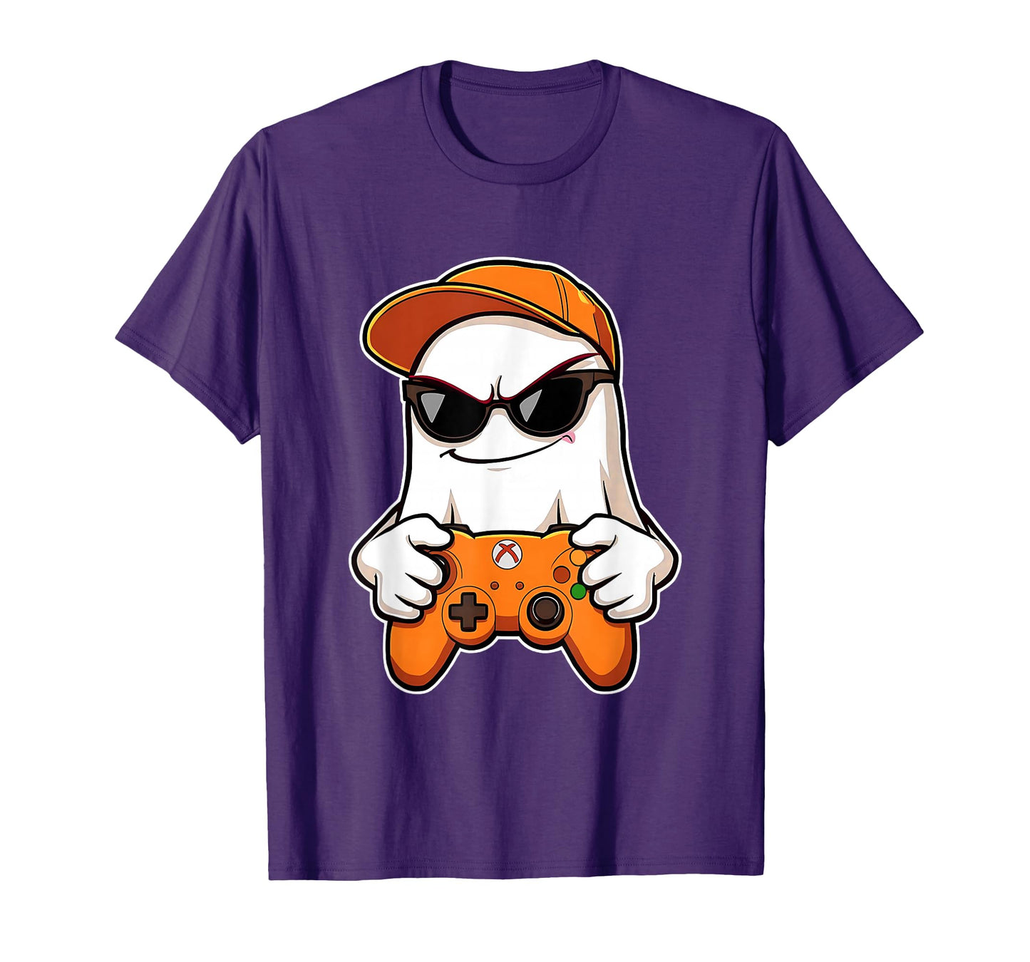 Spooky Season Halloween Costume Gaming Cute Funny Ghost T-Shirt