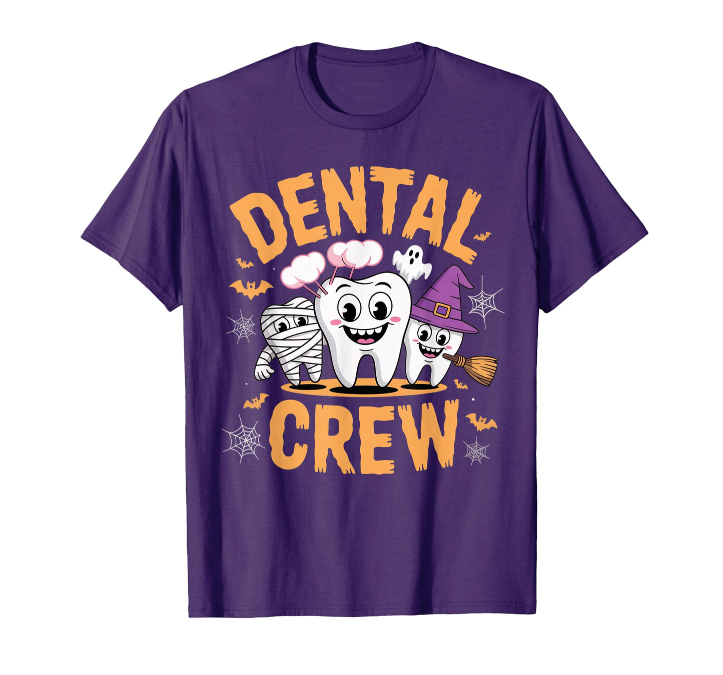 Dental Crew Halloween Dentist Hygienist Tooth Design T-Shirt