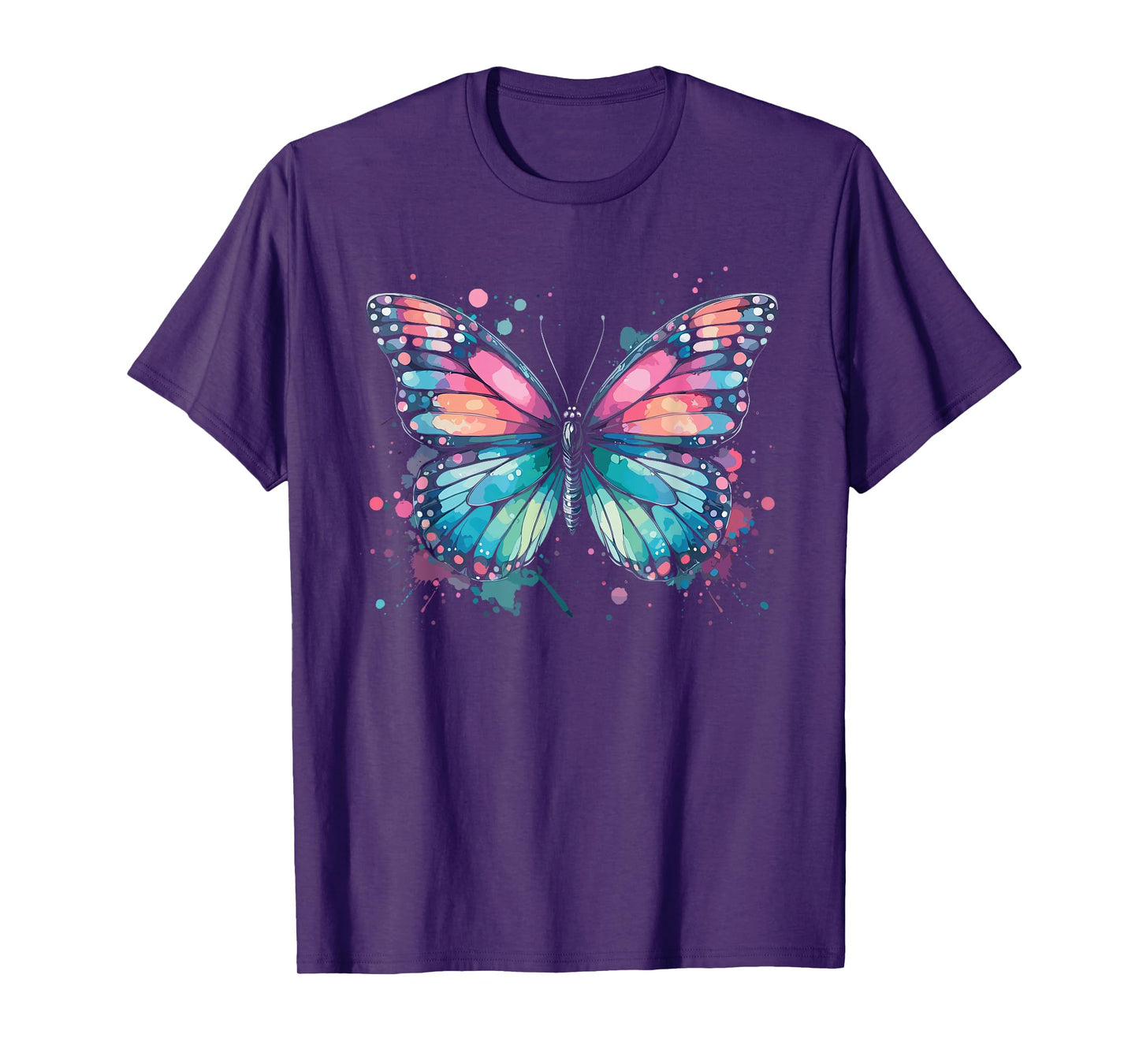 Butterfly Watercolor Design – Boho Aesthetic Art T-Shirt