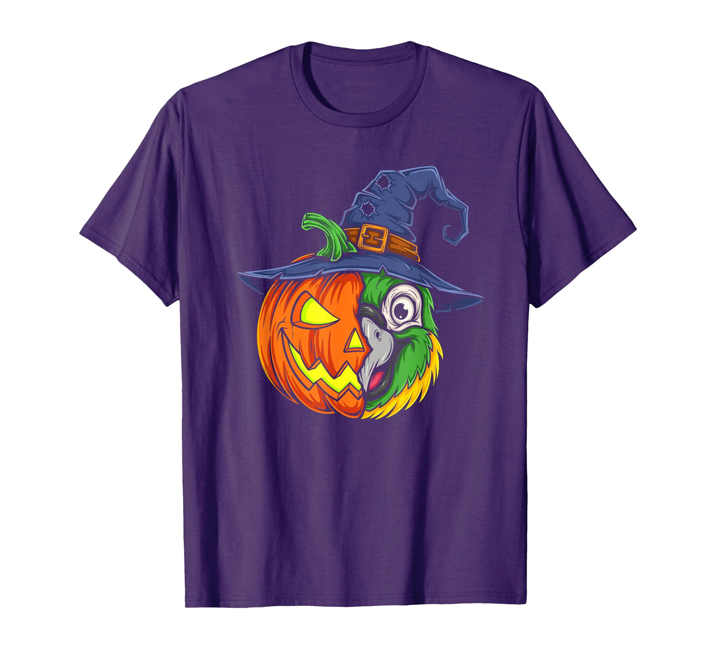 Parrot Pumpkin Jack O Lantern Halloween Kids Mens Womens T-Shirt