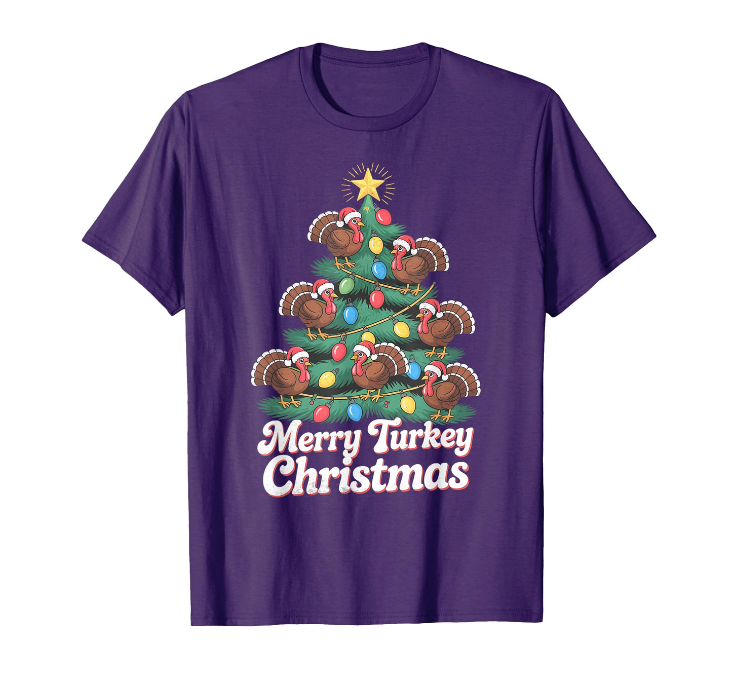 Turkey Christmas Tree T-Shirt