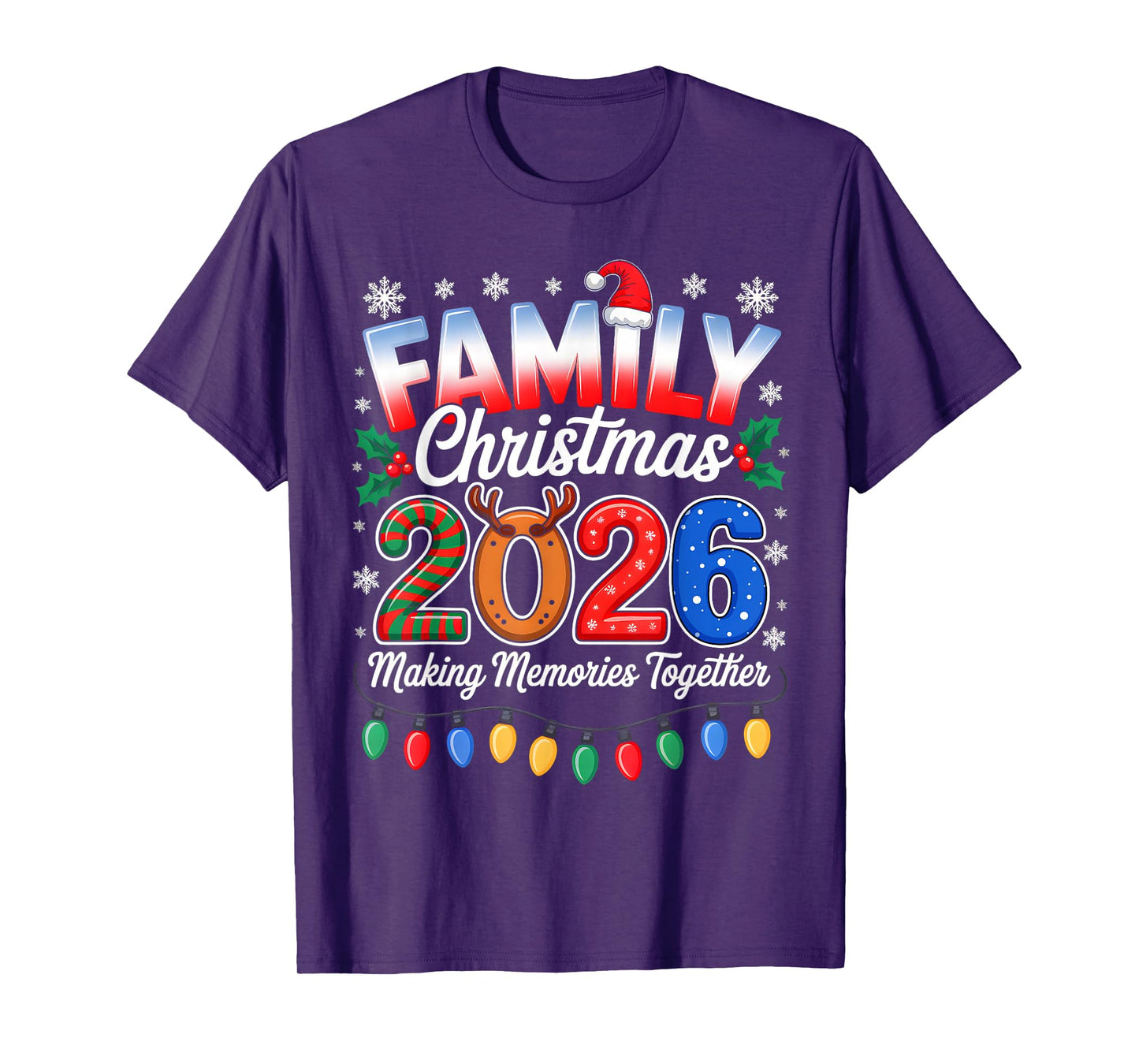 Family Christmas 2026 Matching Family Xmas Squad Santa 2026 T-Shirt