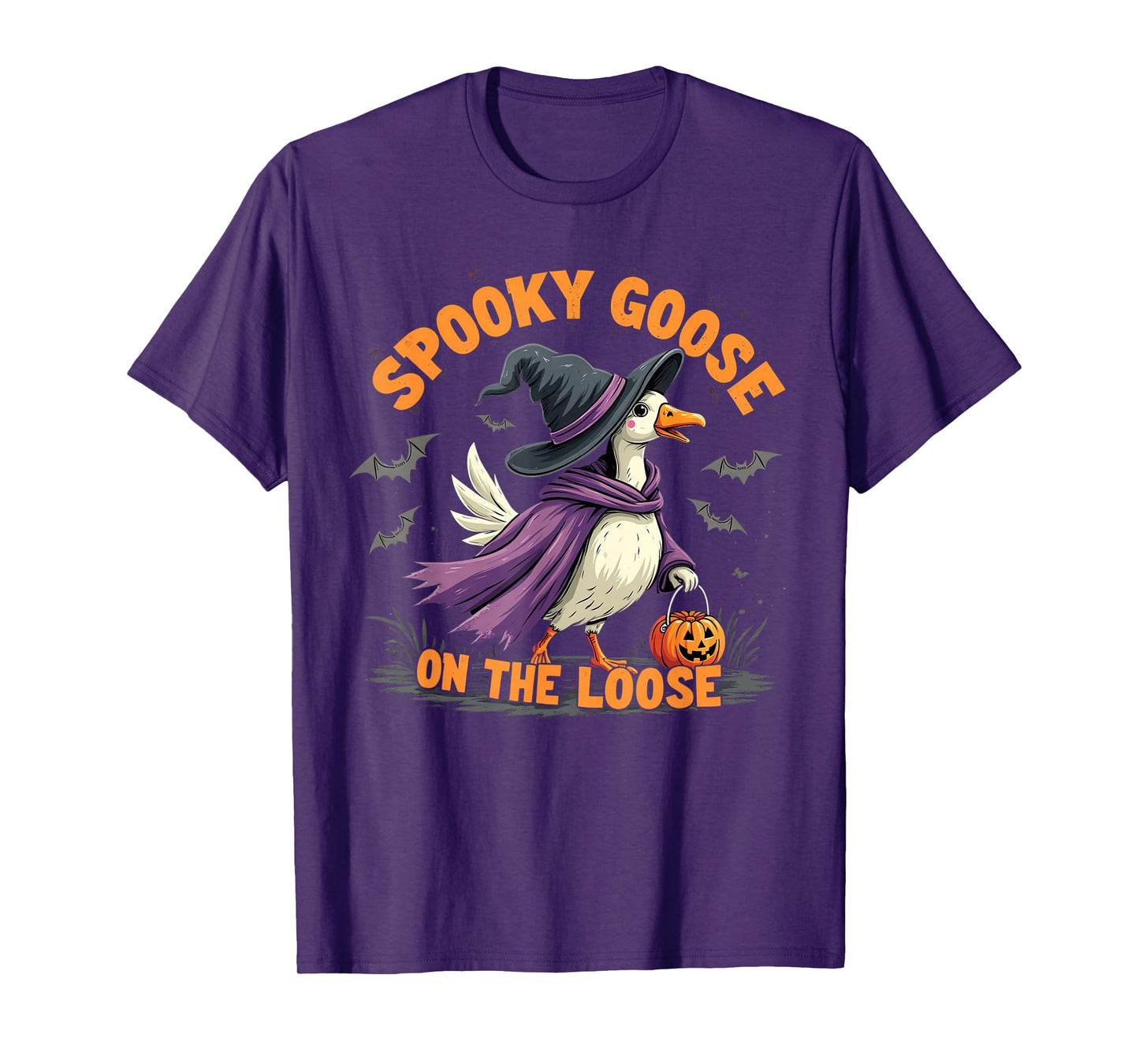 Spooky Goose on The Loose Halloween T-Shirt