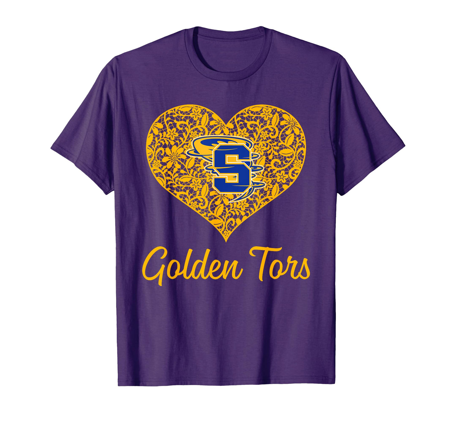 Sulphur Golden Tors Logo Lace Heart HS T-Shirt