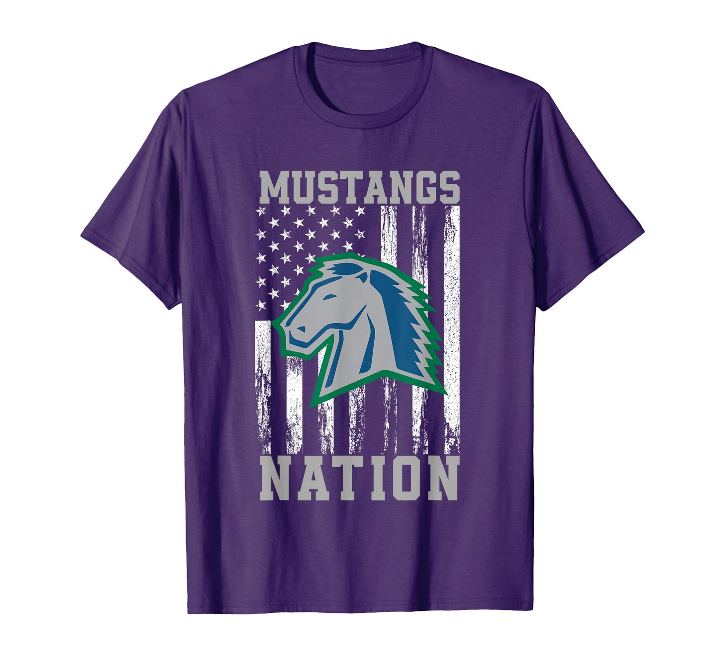 Millard North Mustangs Logo Nation HS T-Shirt