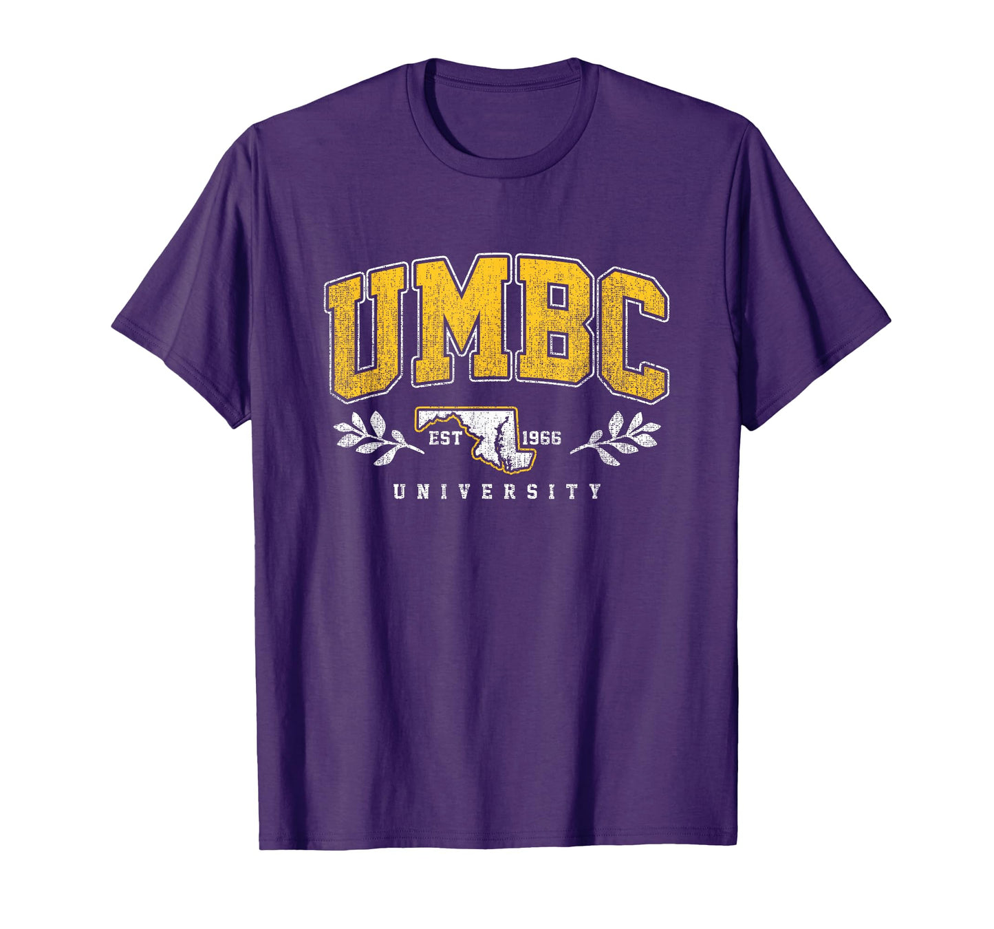 UMBC Arch Retro Collegiate Athletic Sports Tee Men Women T-Shirt