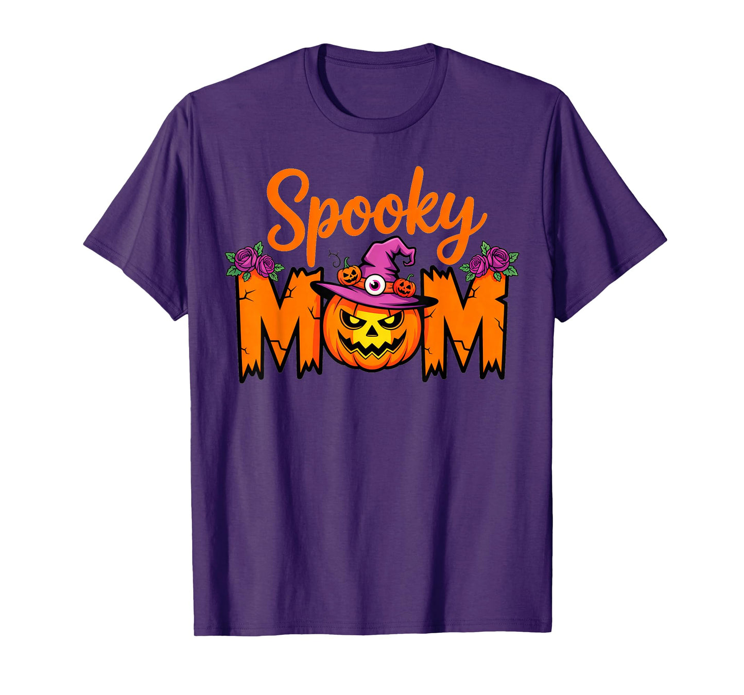 Mama Spooky Mom Trick Or Treat Halloween Ghost Mom Mother T-Shirt