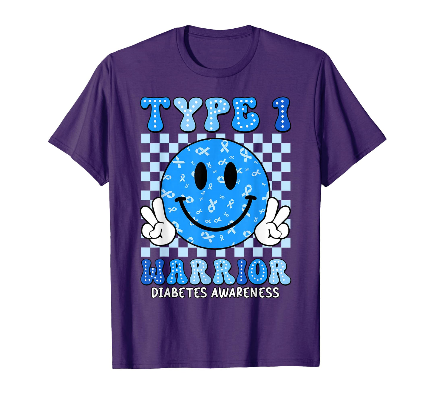 Diabetes Awareness Toddler Ribbon T1D Warrior Support Squad T-Shirt