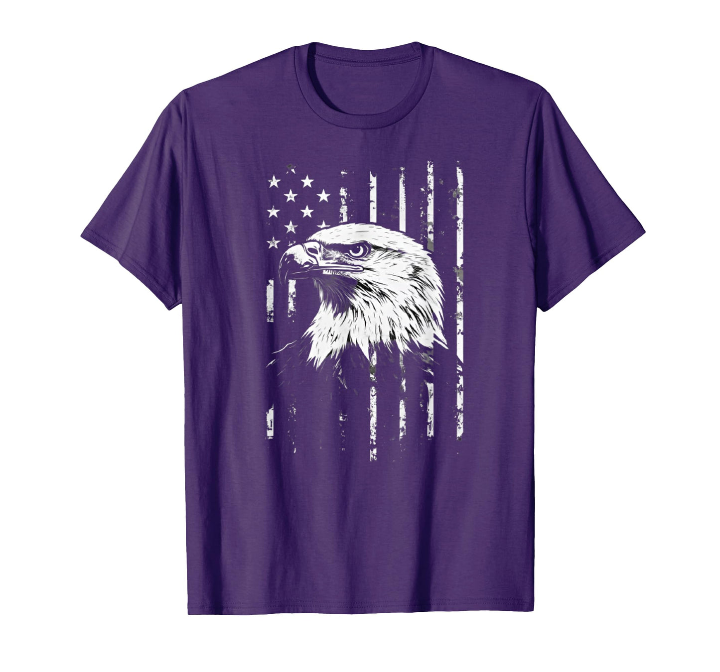 Patriotic American Eagle Men Women 4th of July USA Flag T-Shirt