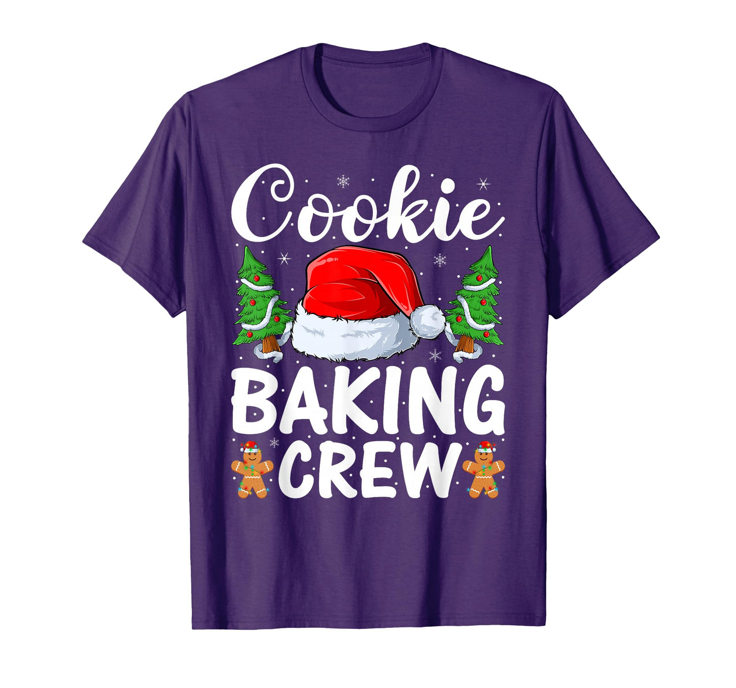Cookie Baking Crew Christmas Pajama Santa Family Baking Team T-Shirt