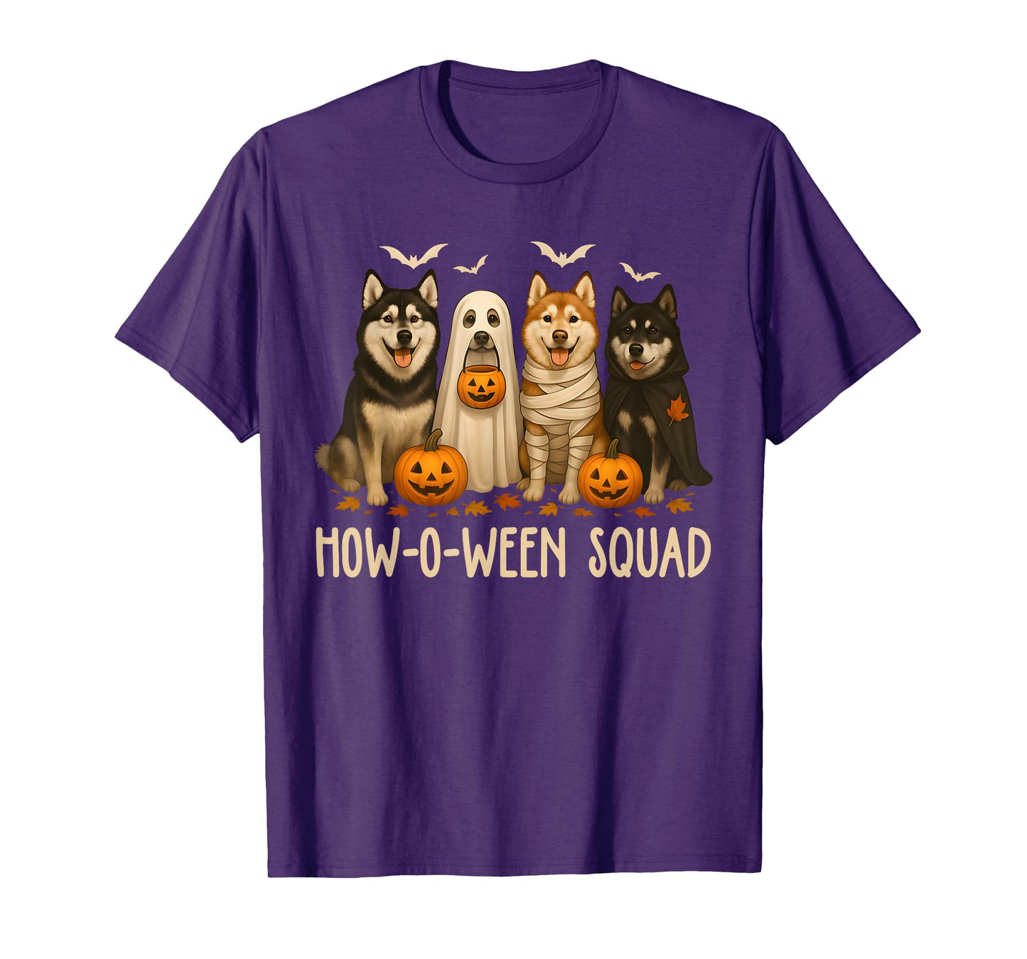 Halloween Ghost Husky Dog Mom Husky Lover Men Women Kid T-Shirt