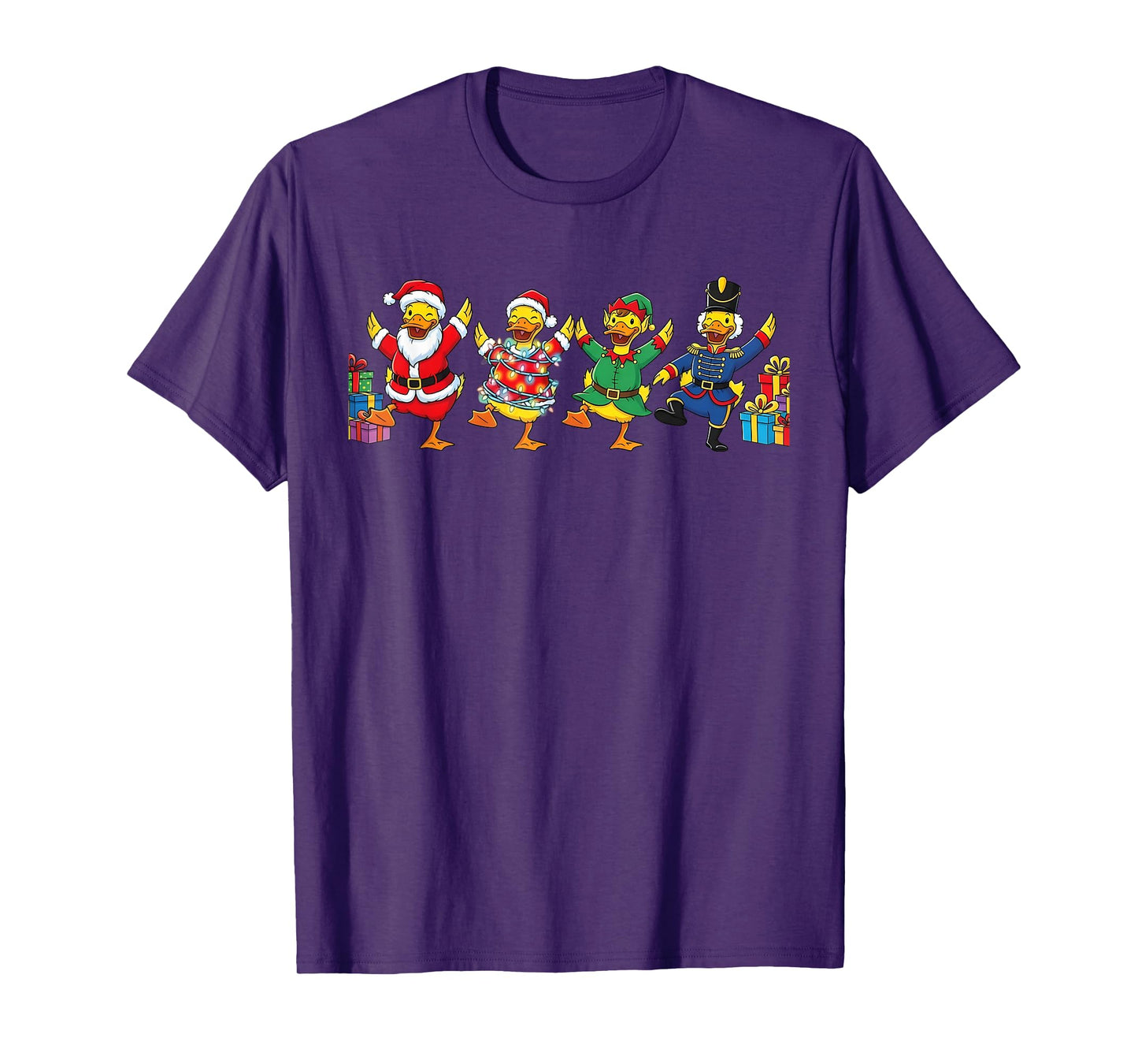 Dancing Ducks Christmas Cute Holiday Party Apparel T-Shirt
