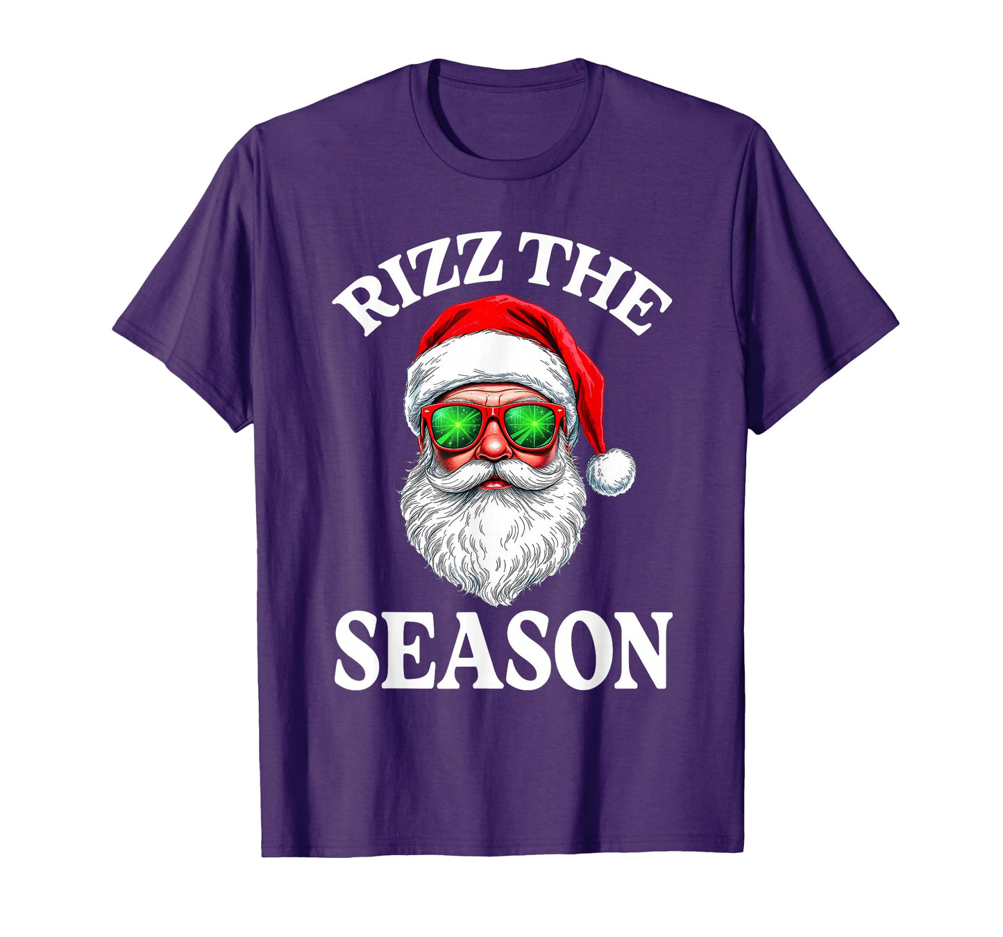 Rizz The Season Christmas Funny Santa Men Teen Boys T-Shirt