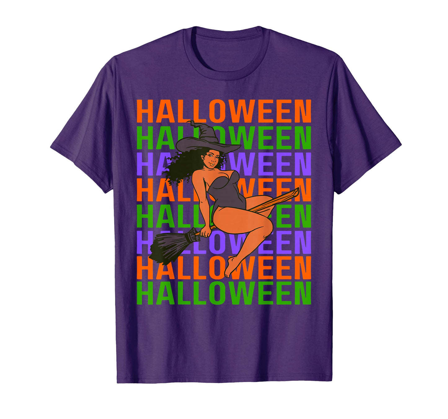 Funny Melanin Halloween Black Girl Magic Scary Blood Costume T-Shirt