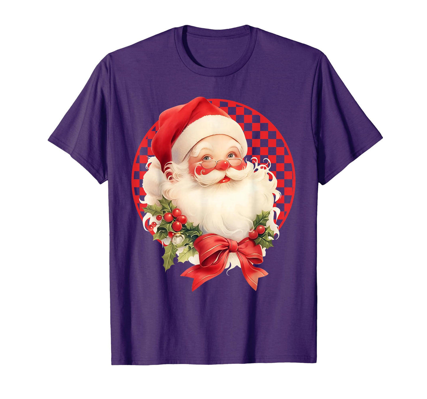 Retro Groovy Santa Believe Christmas Apparel for Men Women T-Shirt