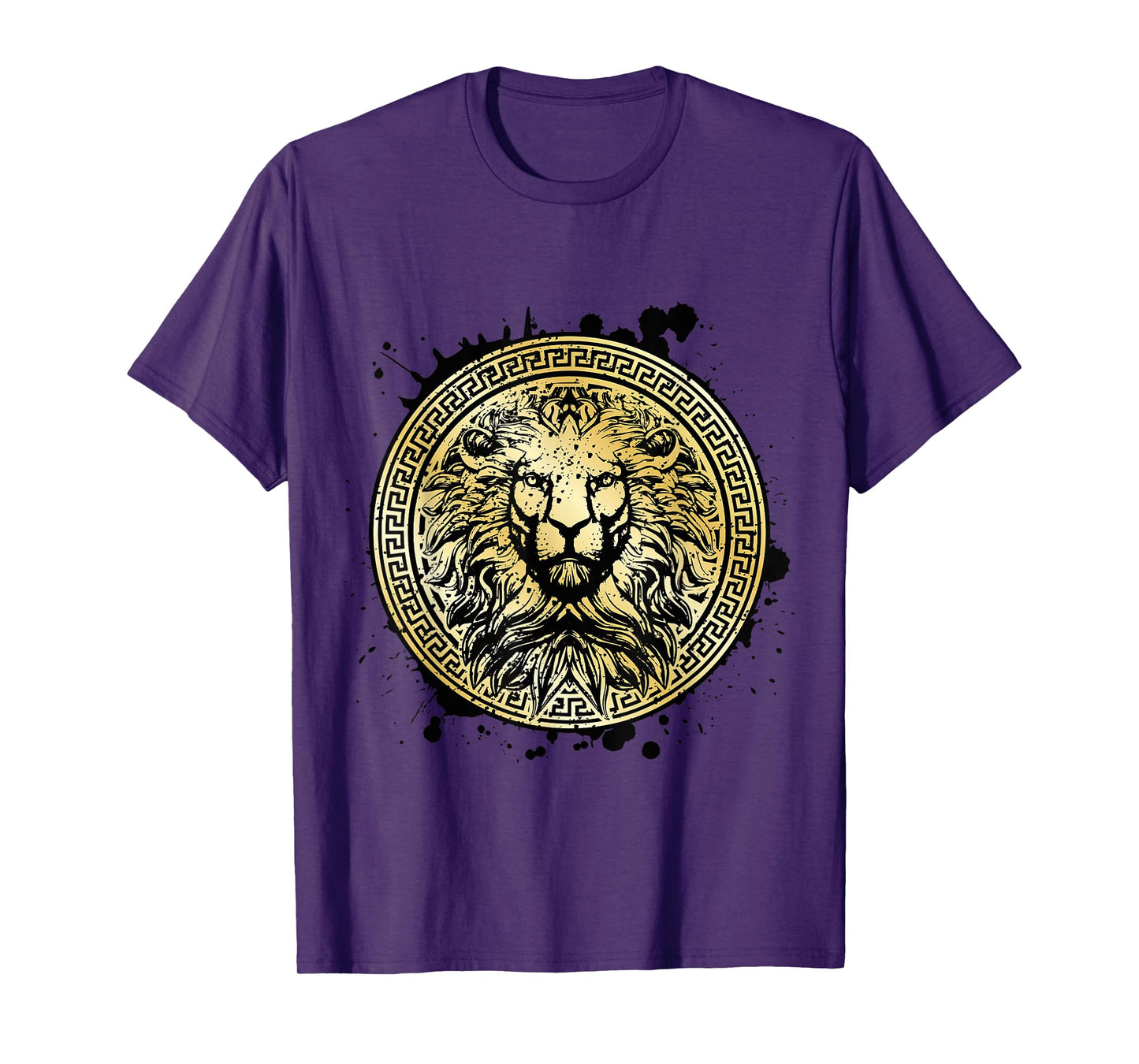 Lion Mythology Gold Beast Workout Motivation Gym Fitness T-Shirt