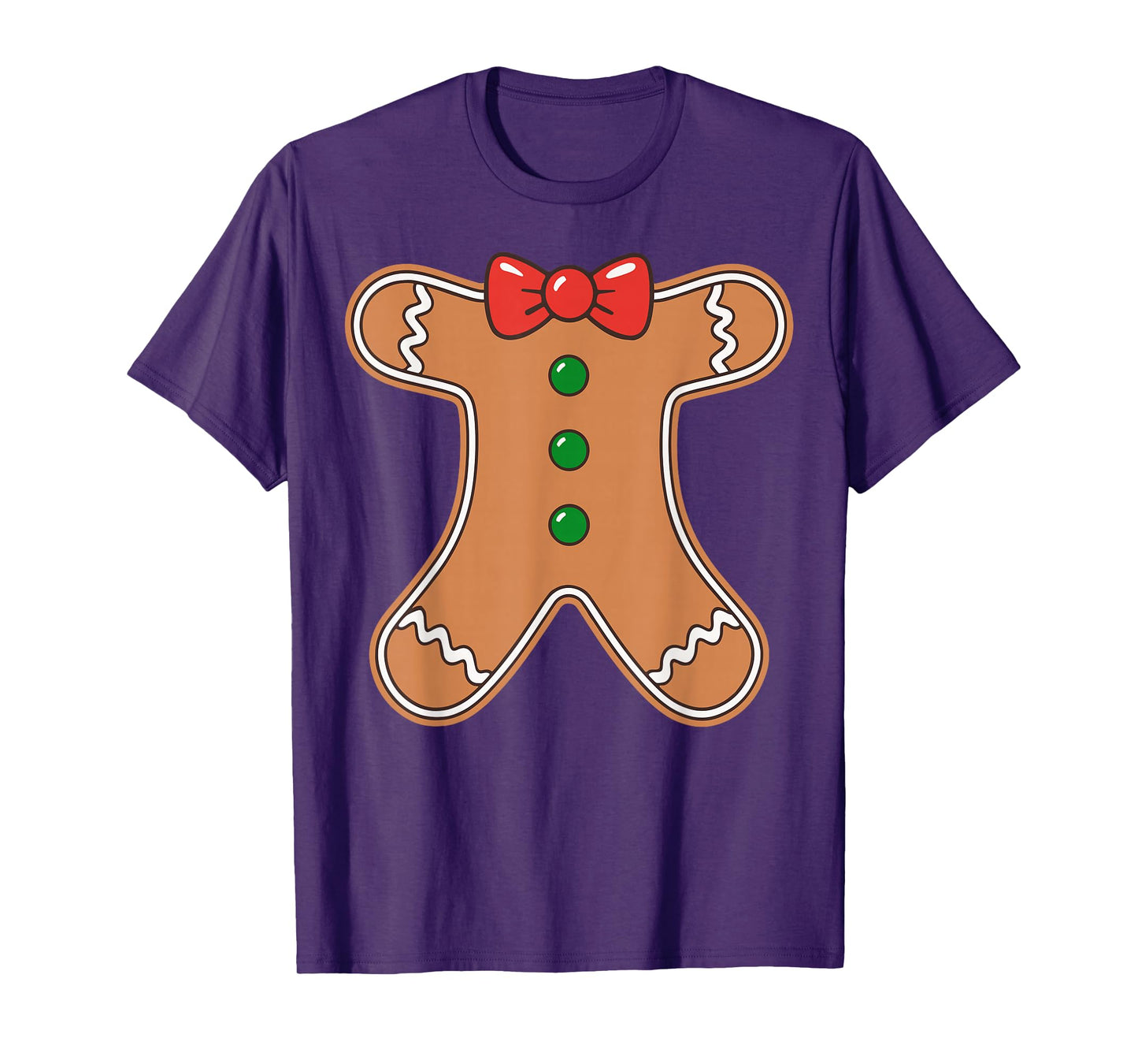 Gingerbread Man Shirt Adult Kids Men Women Cookie Costume T-Shirt
