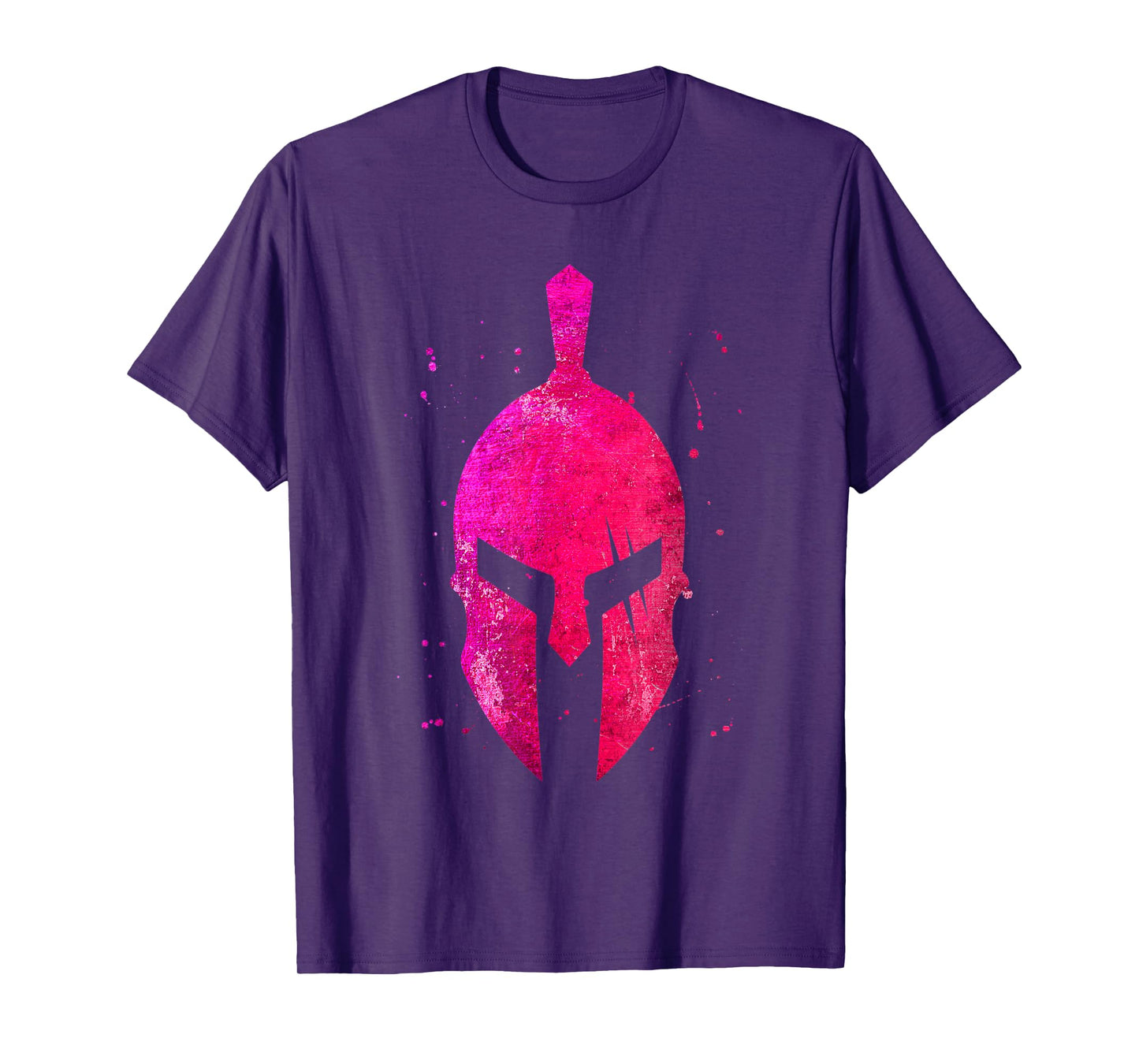 Gladiator Helmet Symbol Pink Spartan Girl Workout Gym Sparta T-Shirt