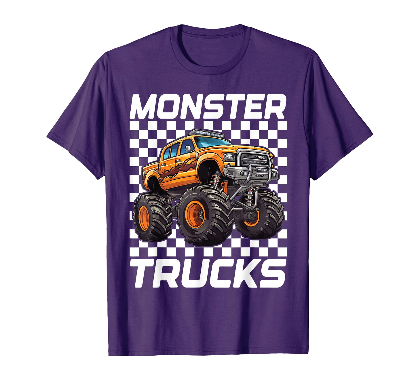 Monster Truck for Toddlers, Kids Monster Truck Retro Vintage T-Shirt