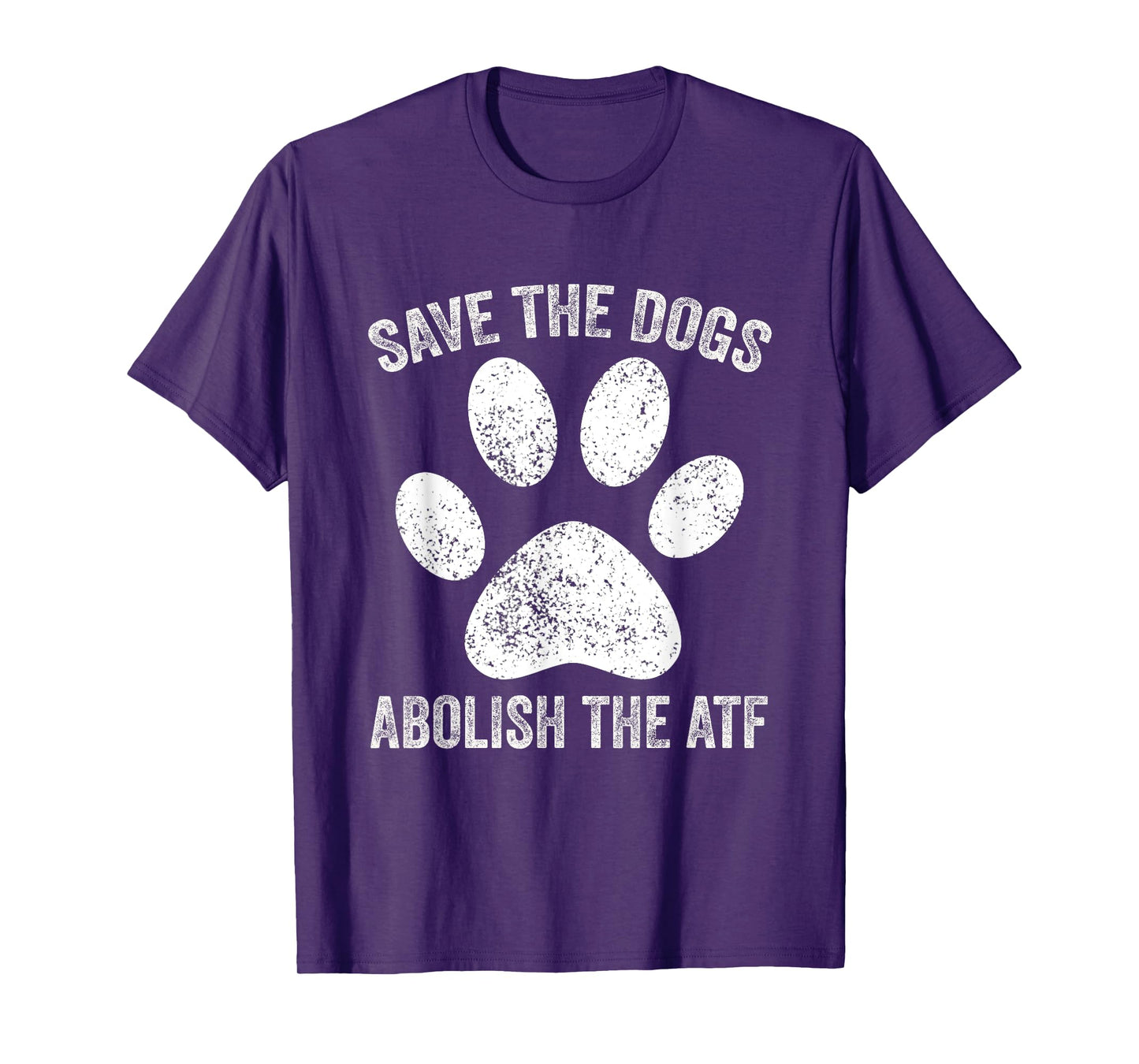 Save the Dogs Abolish the ATF Vintage T-Shirt, Small, Black