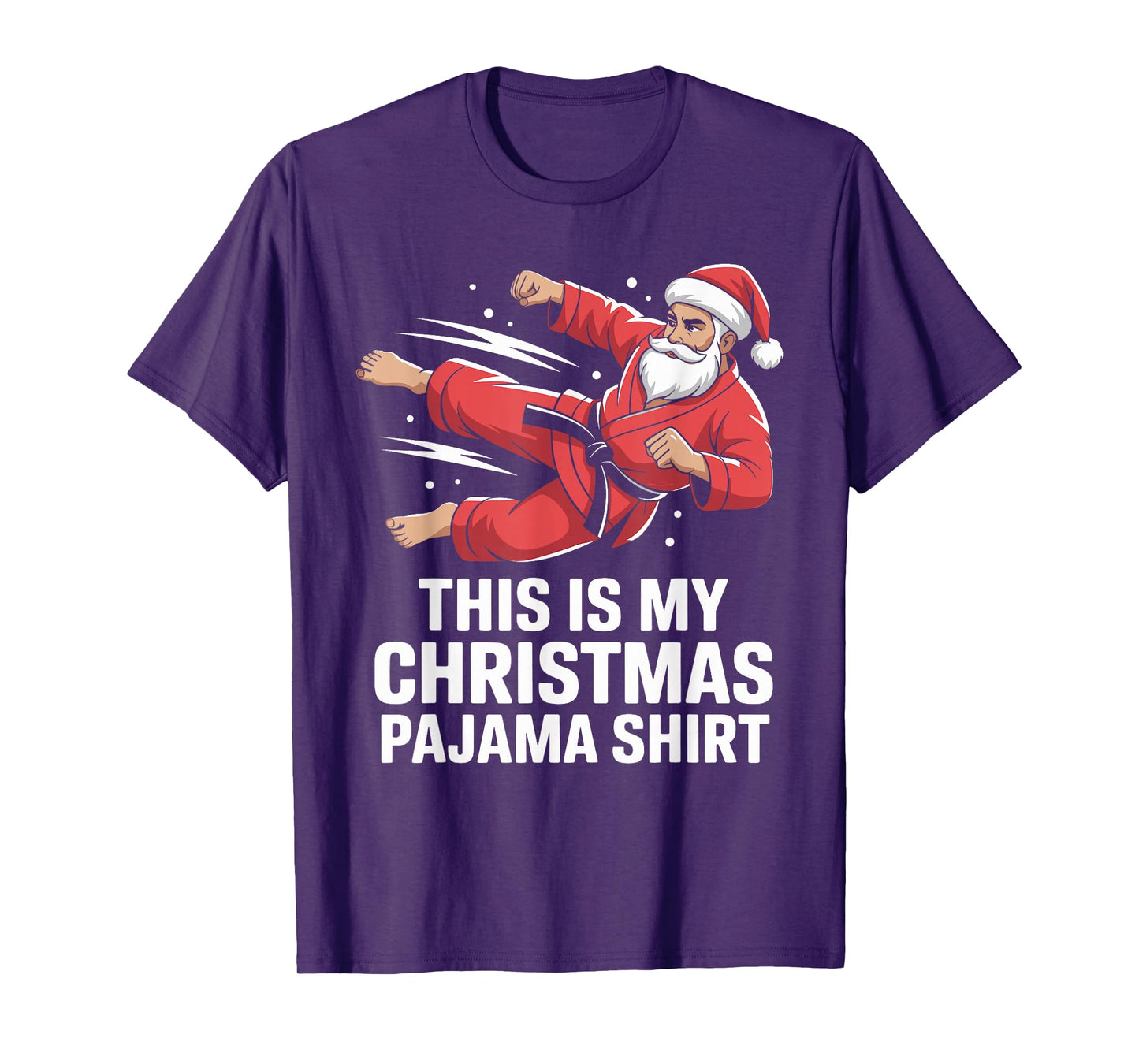Funny Santa Claus Karate Christmas Martial Arts for Men T-Shirt