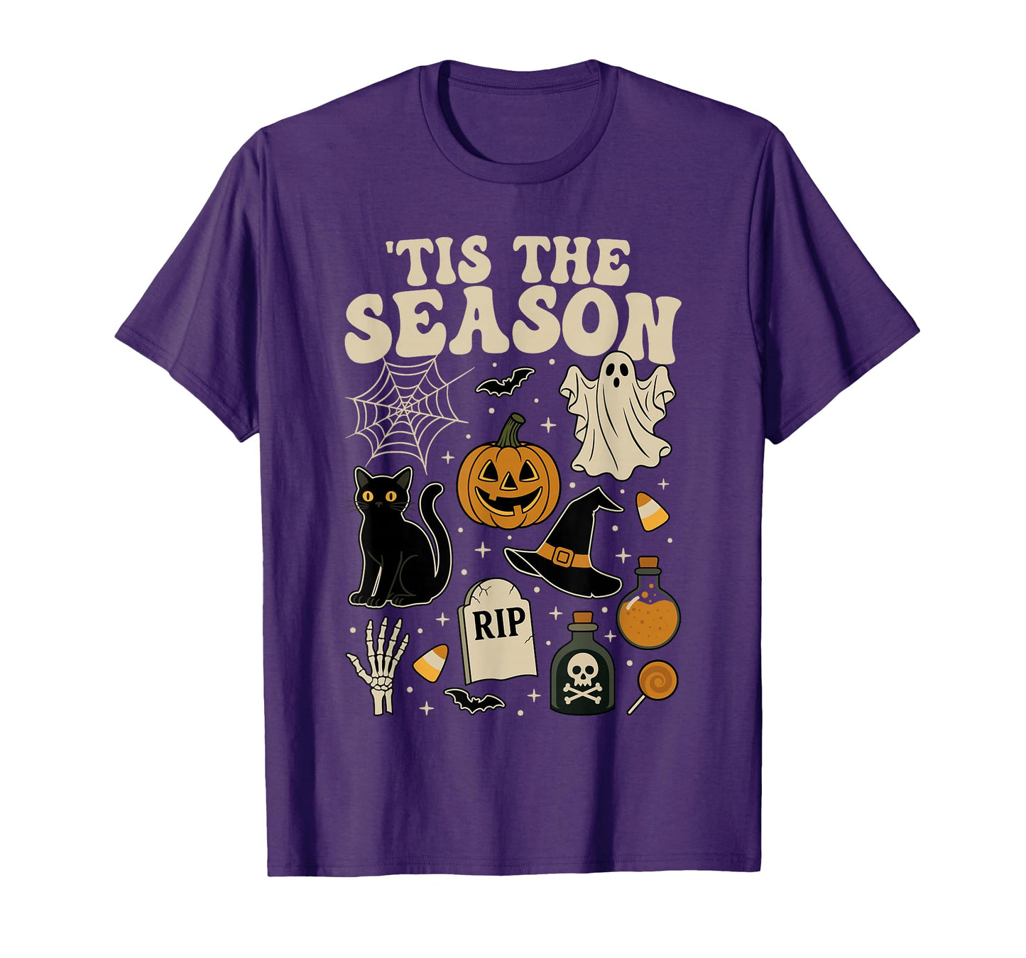 Tis The Season Halloween Vibes Spooky Season Women Men Kids T-Shirt