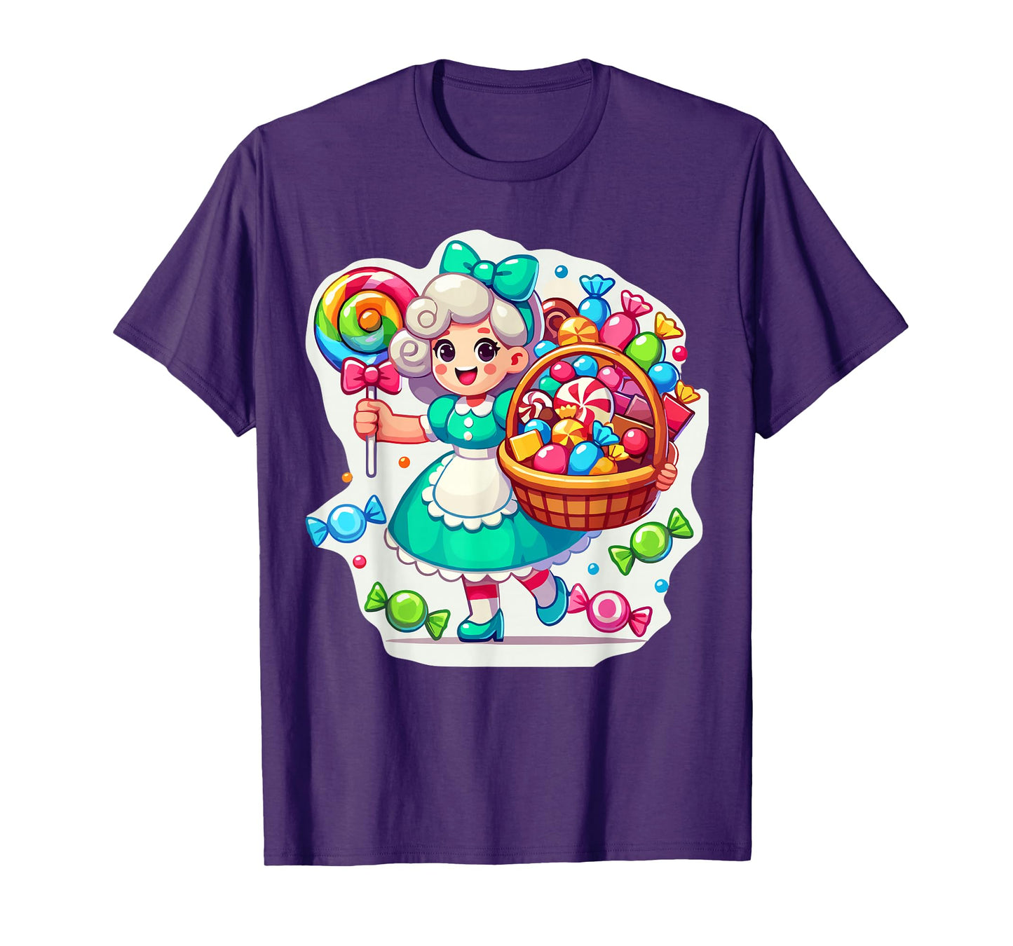 Giant Candy Land Game Crew Candy Land Costumes Adult Women T-Shirt