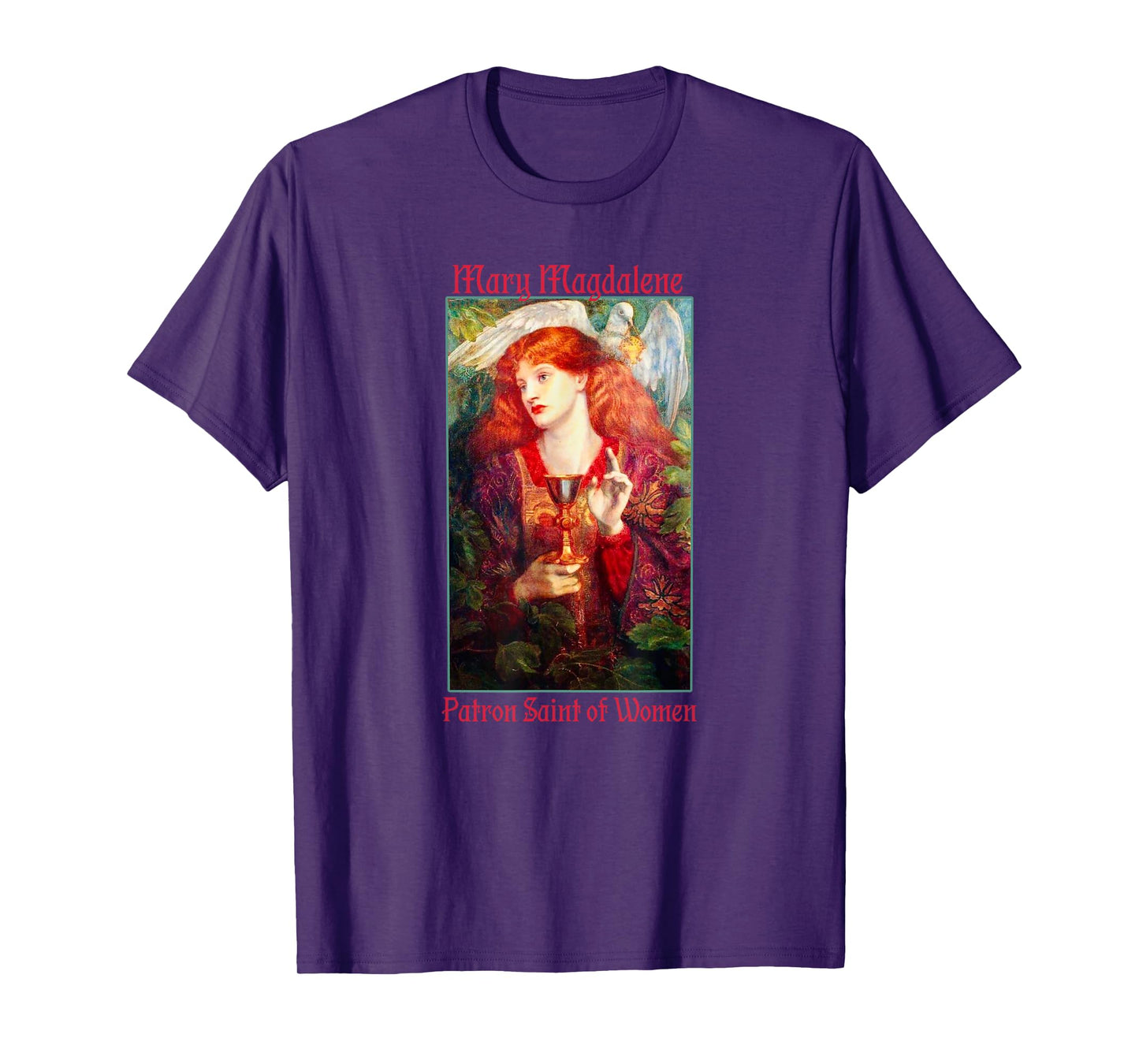 St. Mary Magdalene Patron Saint of Women Rosetti Painting T-Shirt