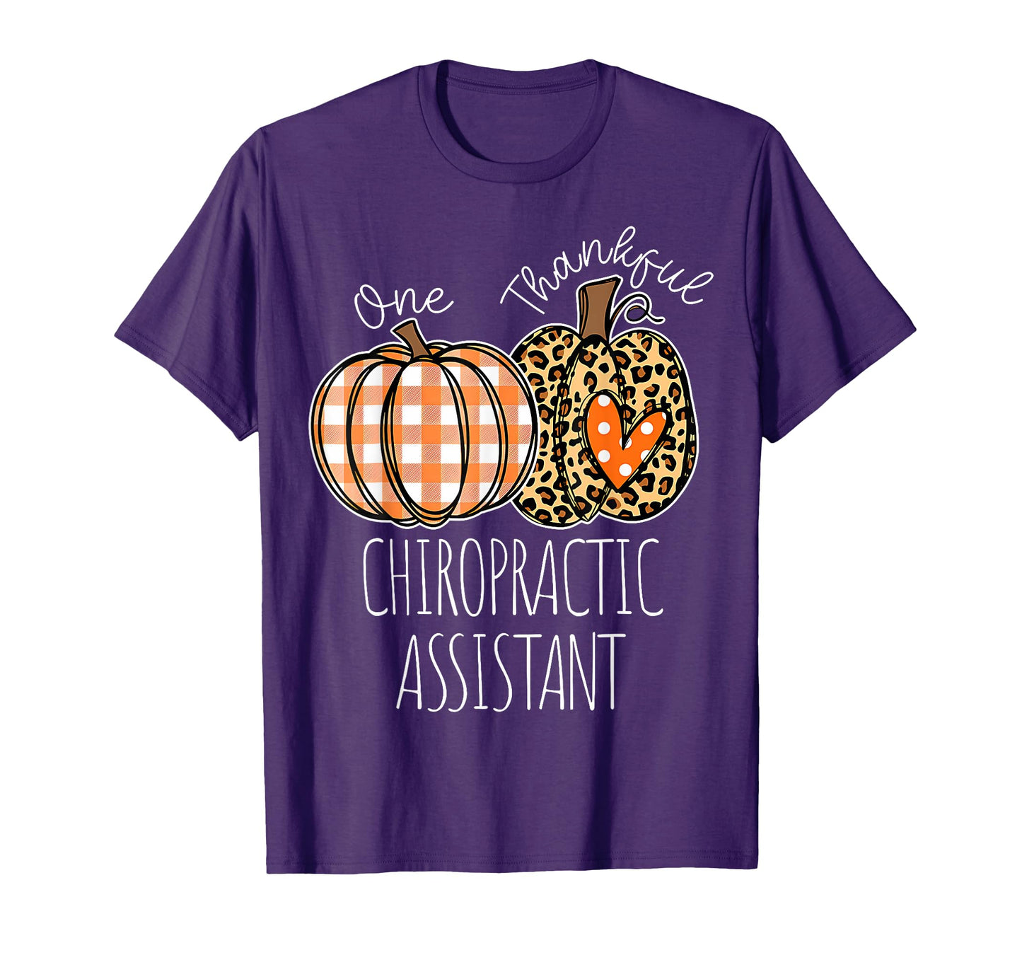Thankful Chiropractic Assistant Cute Thanksgiving T-Shirt