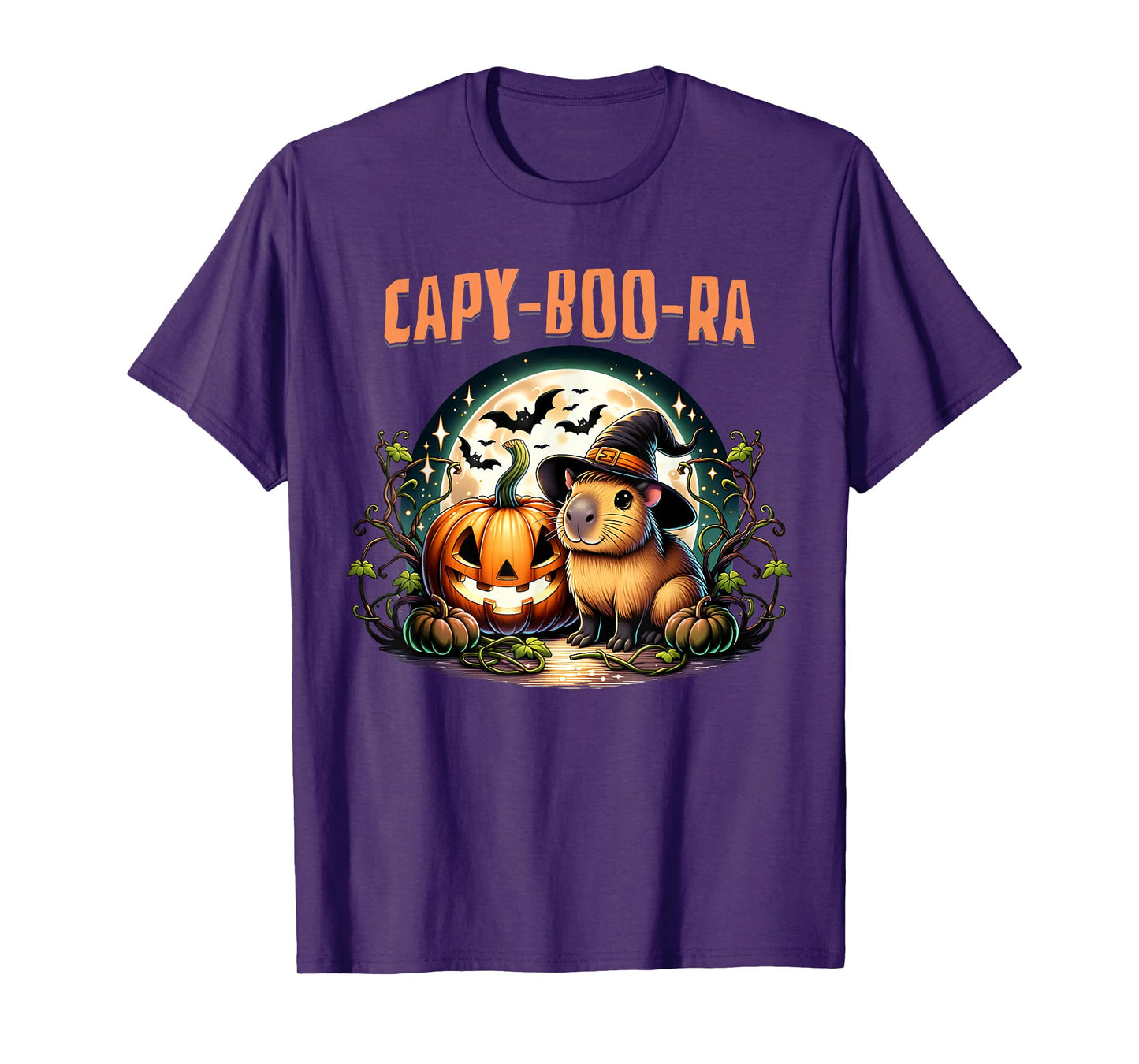 Capy-Boo-Ra Capybara Witch Halloween T-Shirt