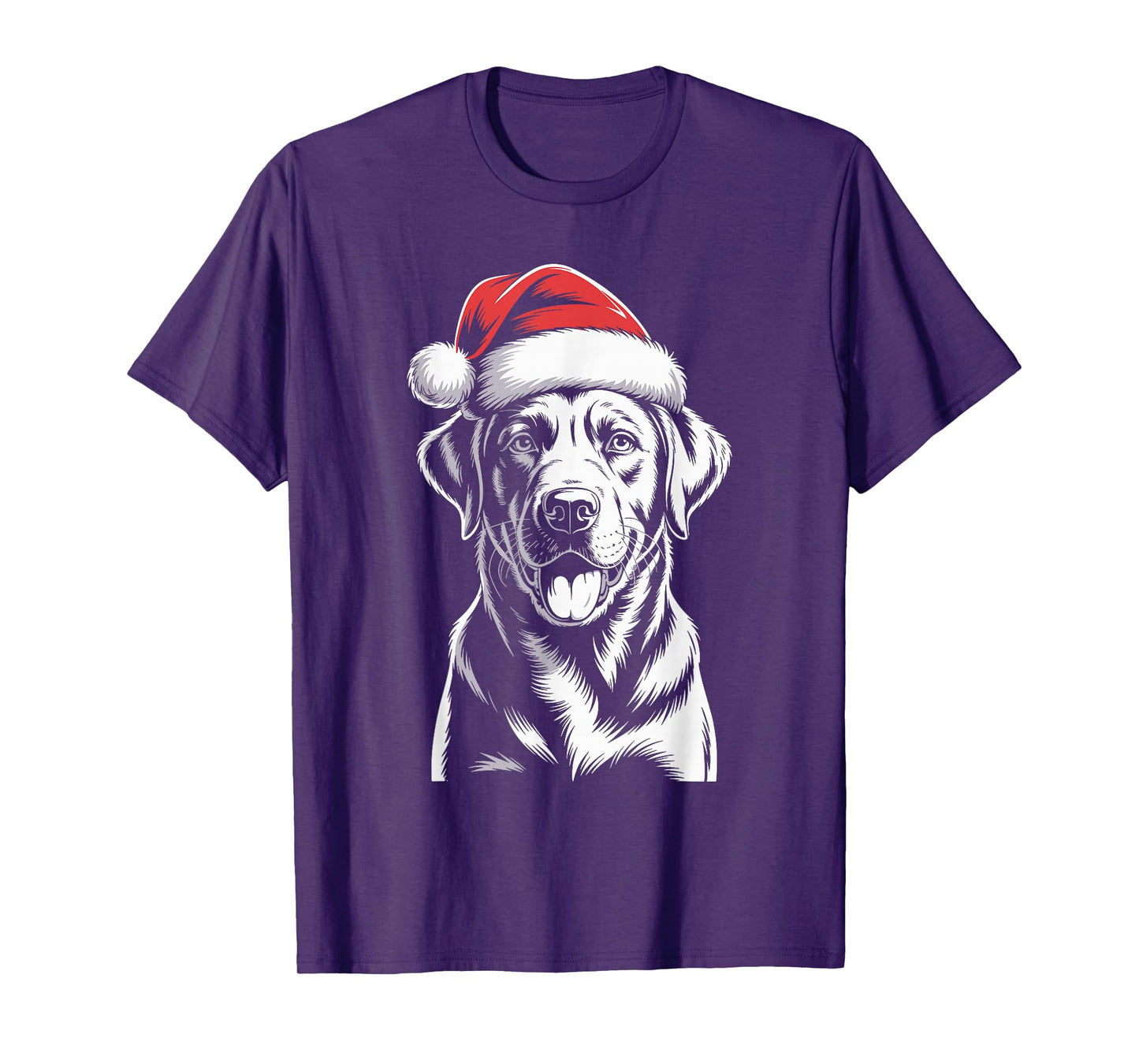 Chocolate Lab Dog Santa Hat Christmas Pajama Labrador T-Shirt