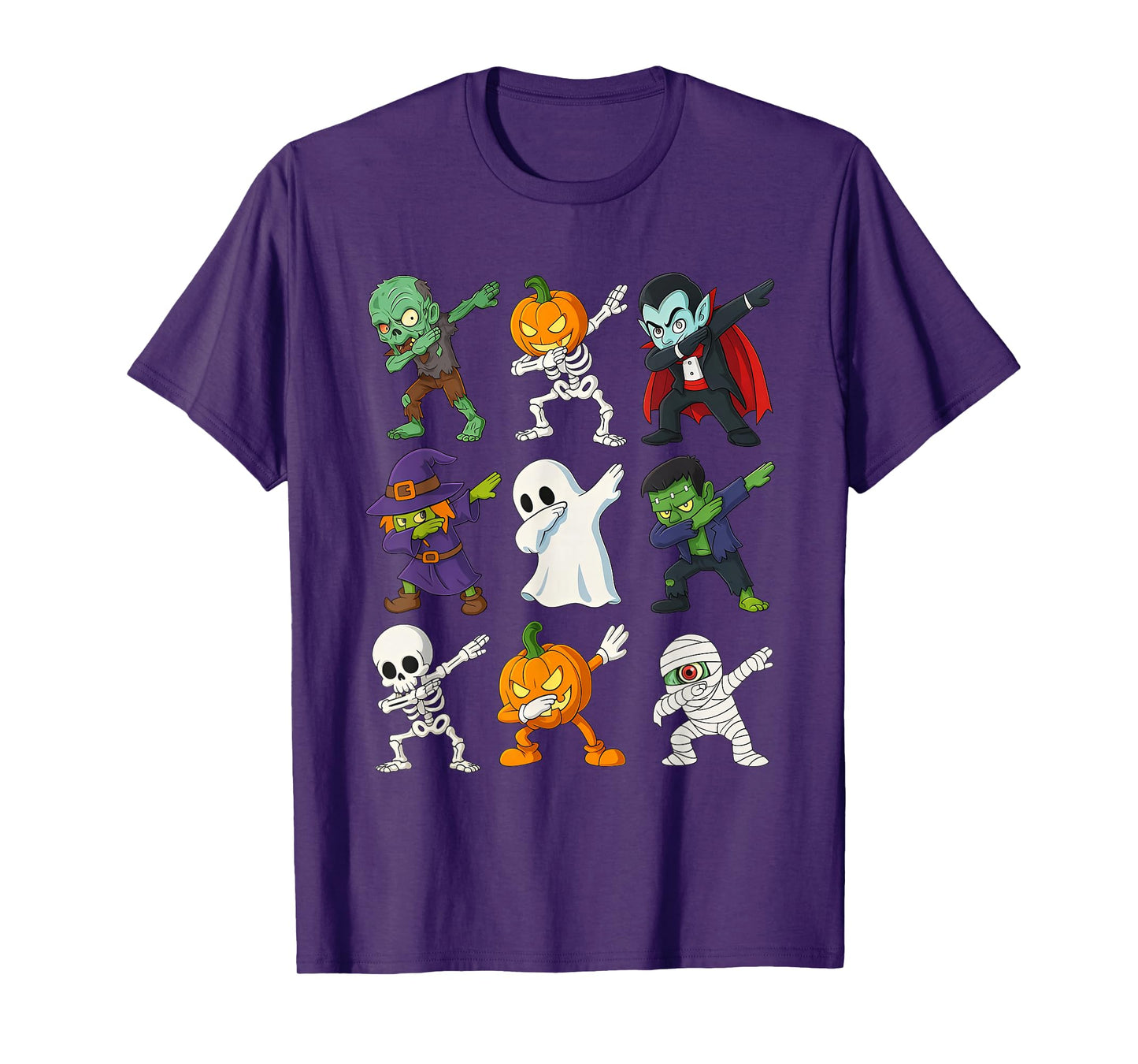 Halloween Dabbing Skeleton Zombie Boo Pumpkin Mummy Costume T-Shirt