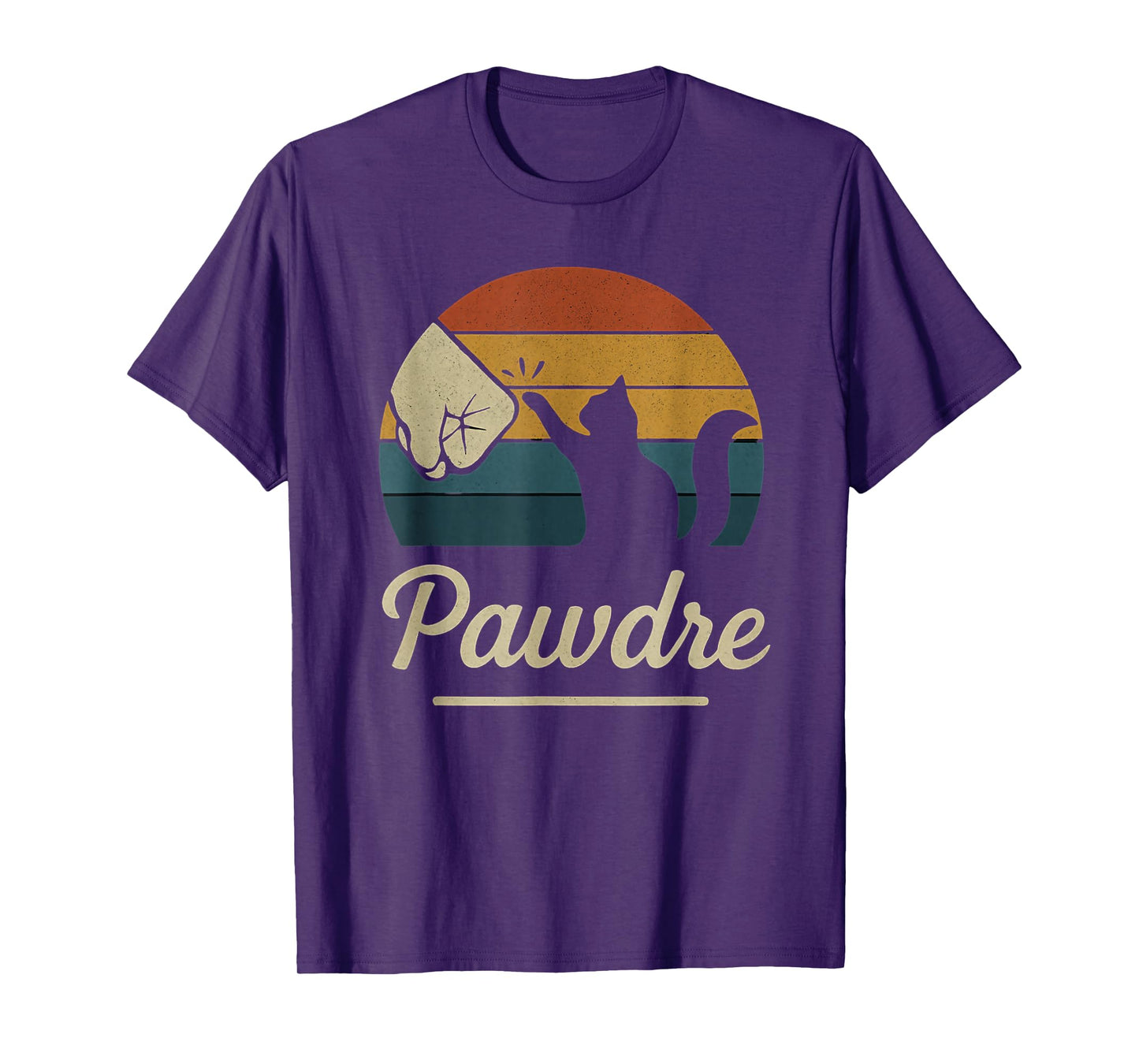 Best Cat Dad Ever Cat Daddy Paw Fist Bump Meow Pawdre T-Shirt